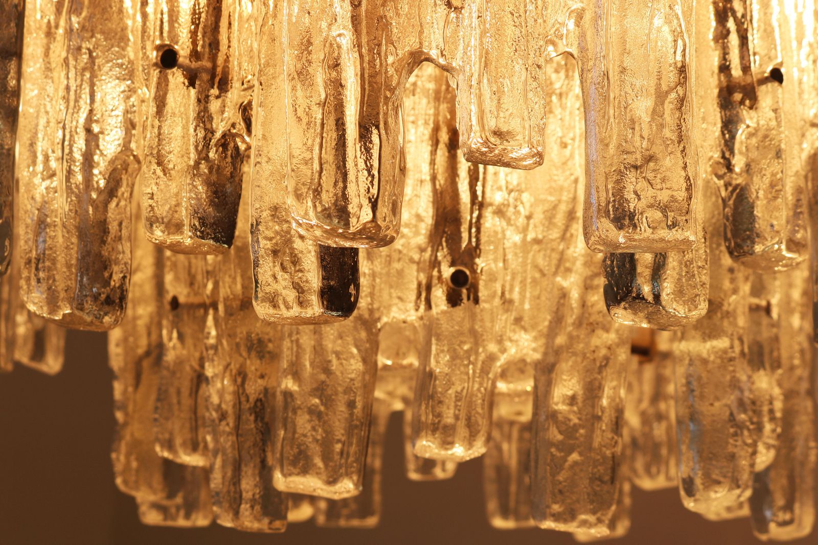 Large Mid Century Modern Chandelier Ice Glass From J.T. Kalmar 18 Lights Austria photo furniture