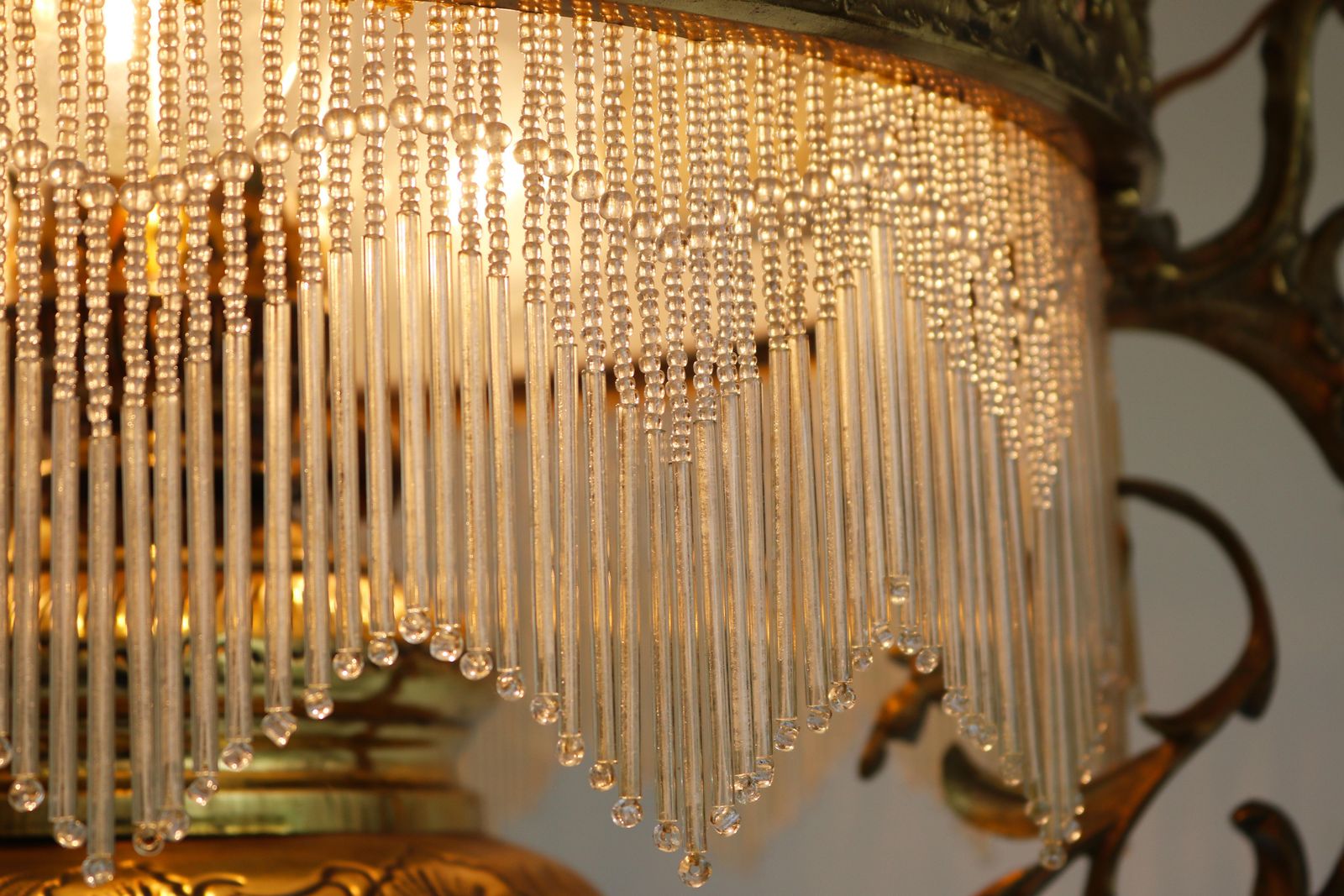 Antique French 19th Century Victorian Oil Lamp Chandelier Brass Opaline Hanging photo furniture