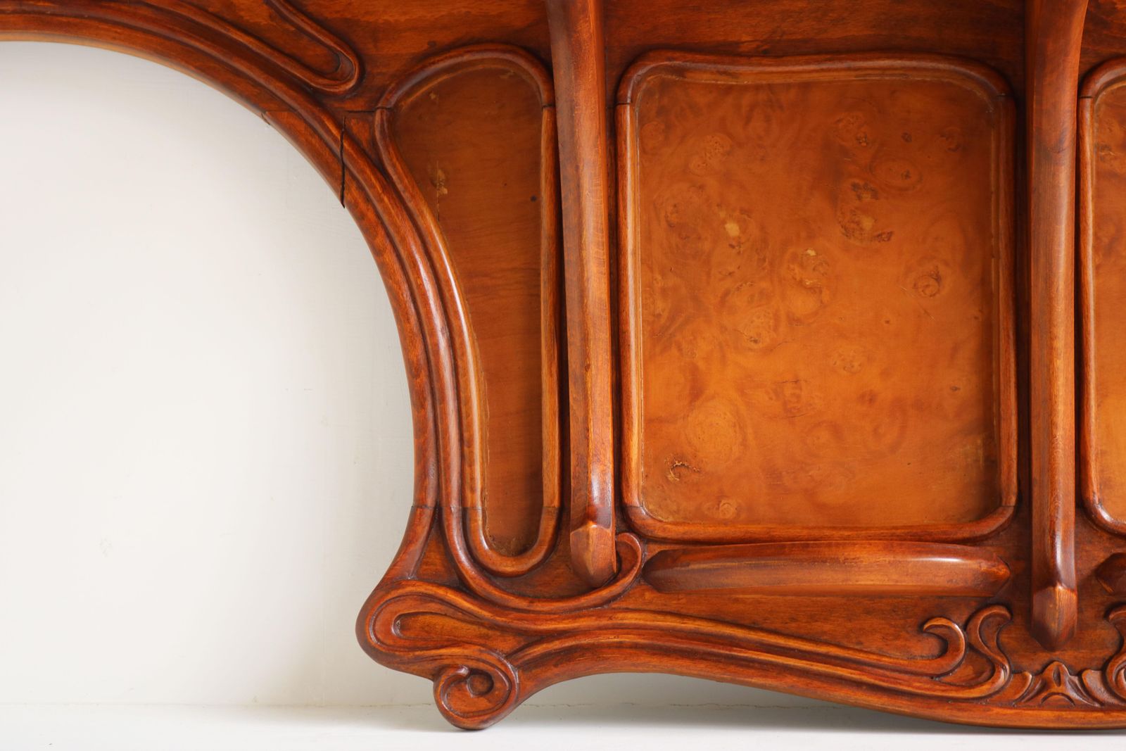 Rare Art Nouveau Wall Shelf By Eugene Gaillard France 1900 Jugendstil Walnut photo vintage
