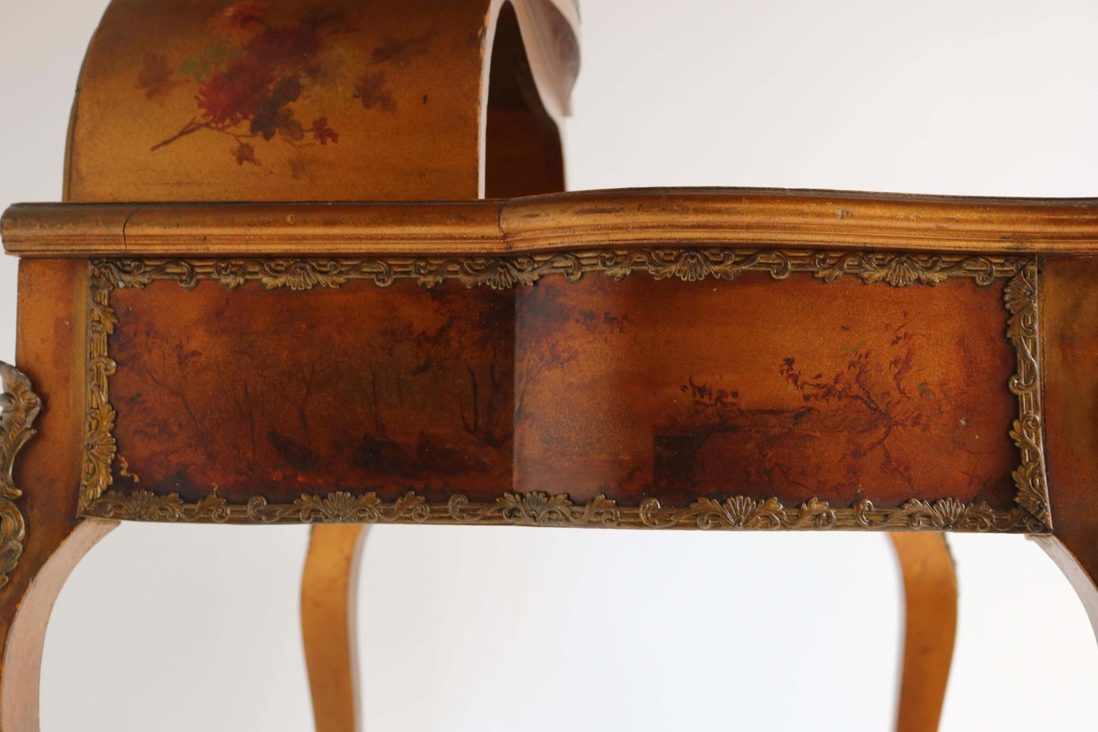 photo for sale Italian Renaissance Dressing Table 19th Century Hand Painted By Müller Morten