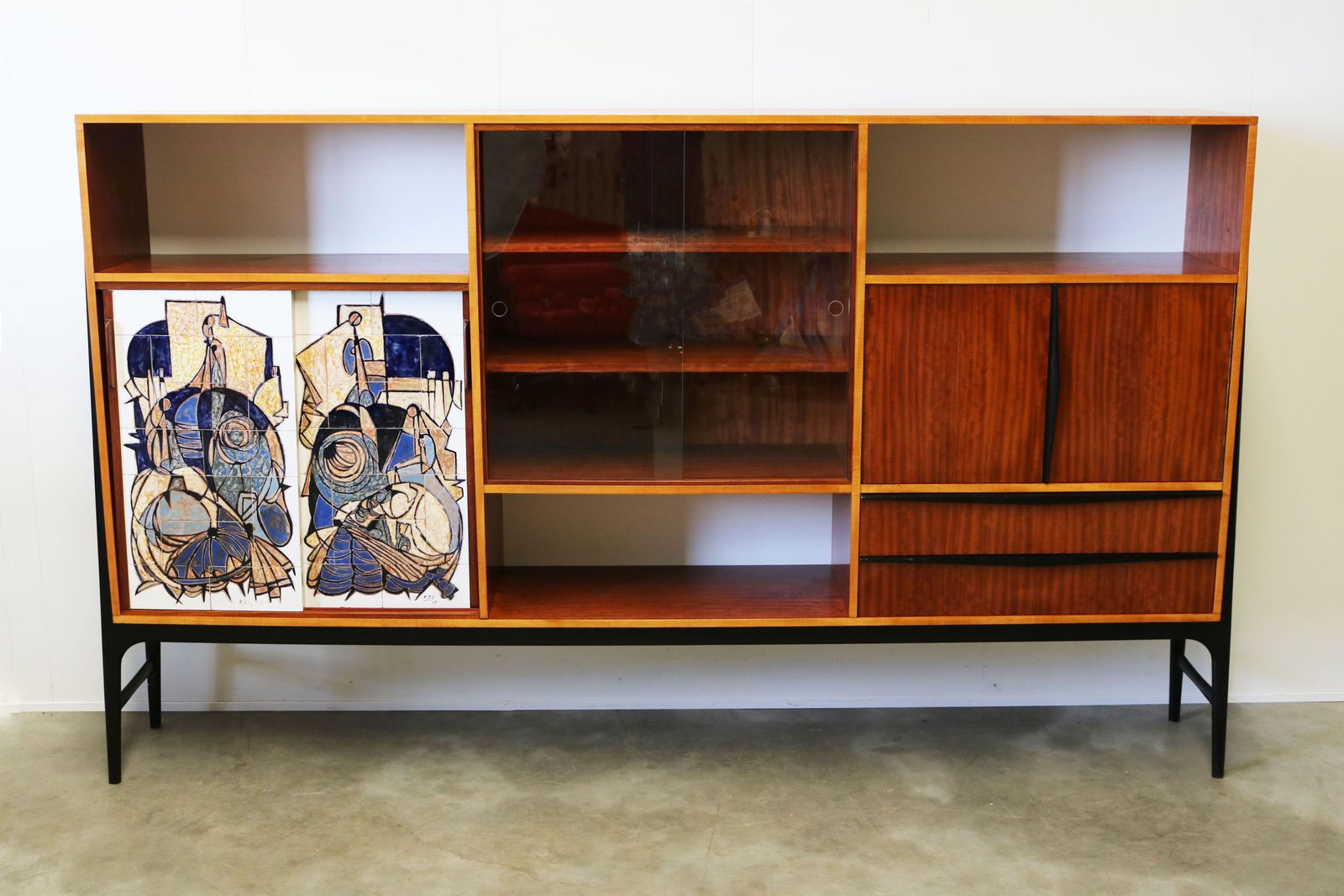 Furniture Rare Cabinet / Highboard By Alfred Hendrickx For Bruxelles Expo 1958 Belform photo
