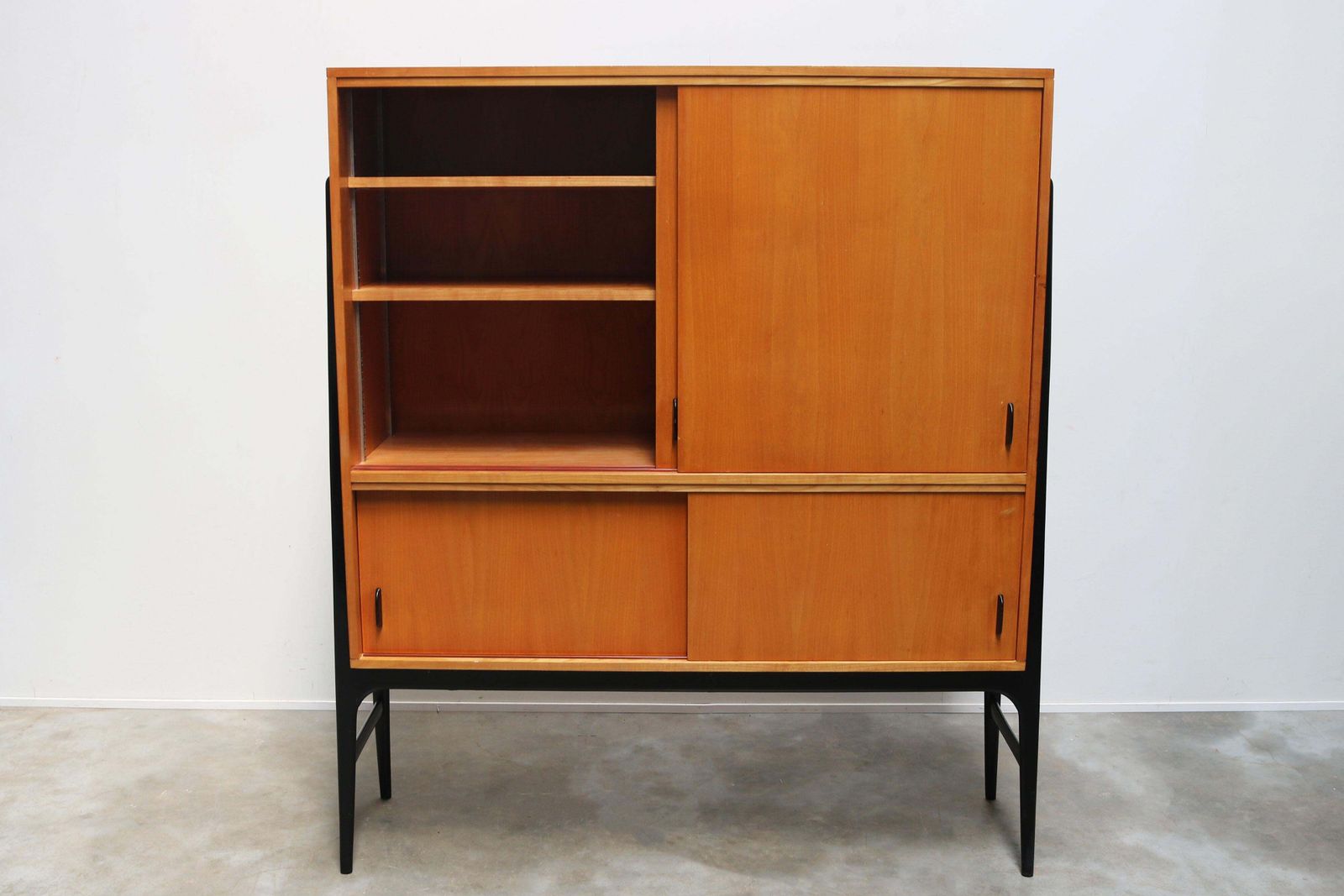 Meubels Zeldzame Belgische Mid Century Design Highboard Van Alfred Hendrickx Voor Belform, 1958 photo