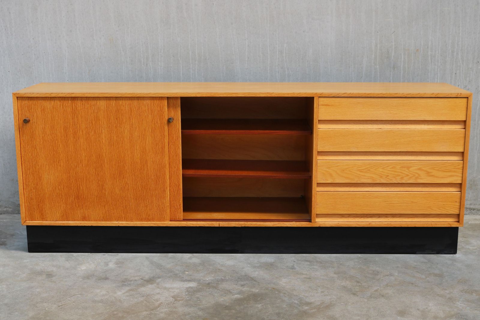 Design Sideboard Model: Abstracta By Jos De Mey For Van Den Berghe Pauvers Oak photo furniture
