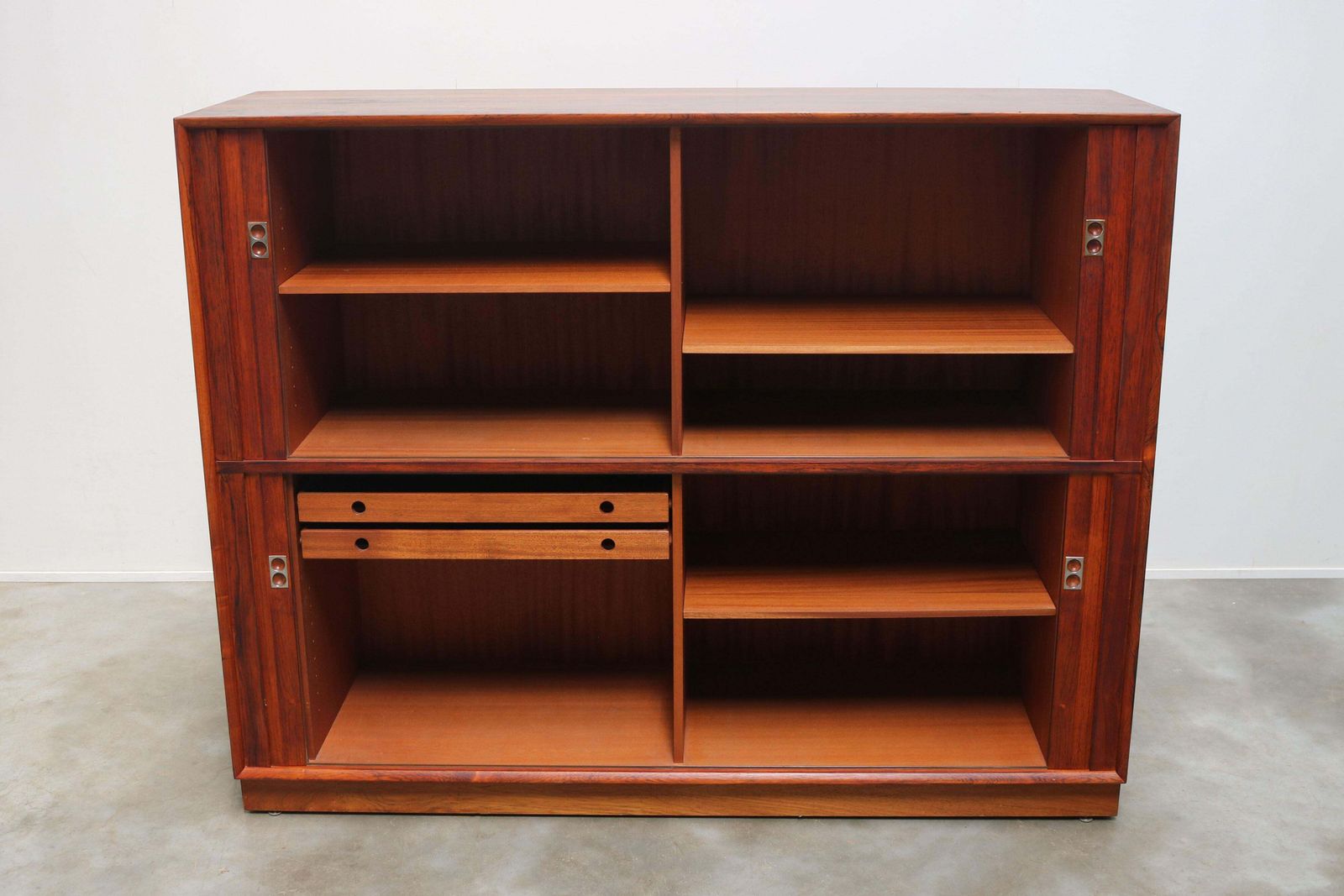 Rare Danish Design Sideboard With Tambour Doors By Arne Vodder For Sibast 1958 photo buy