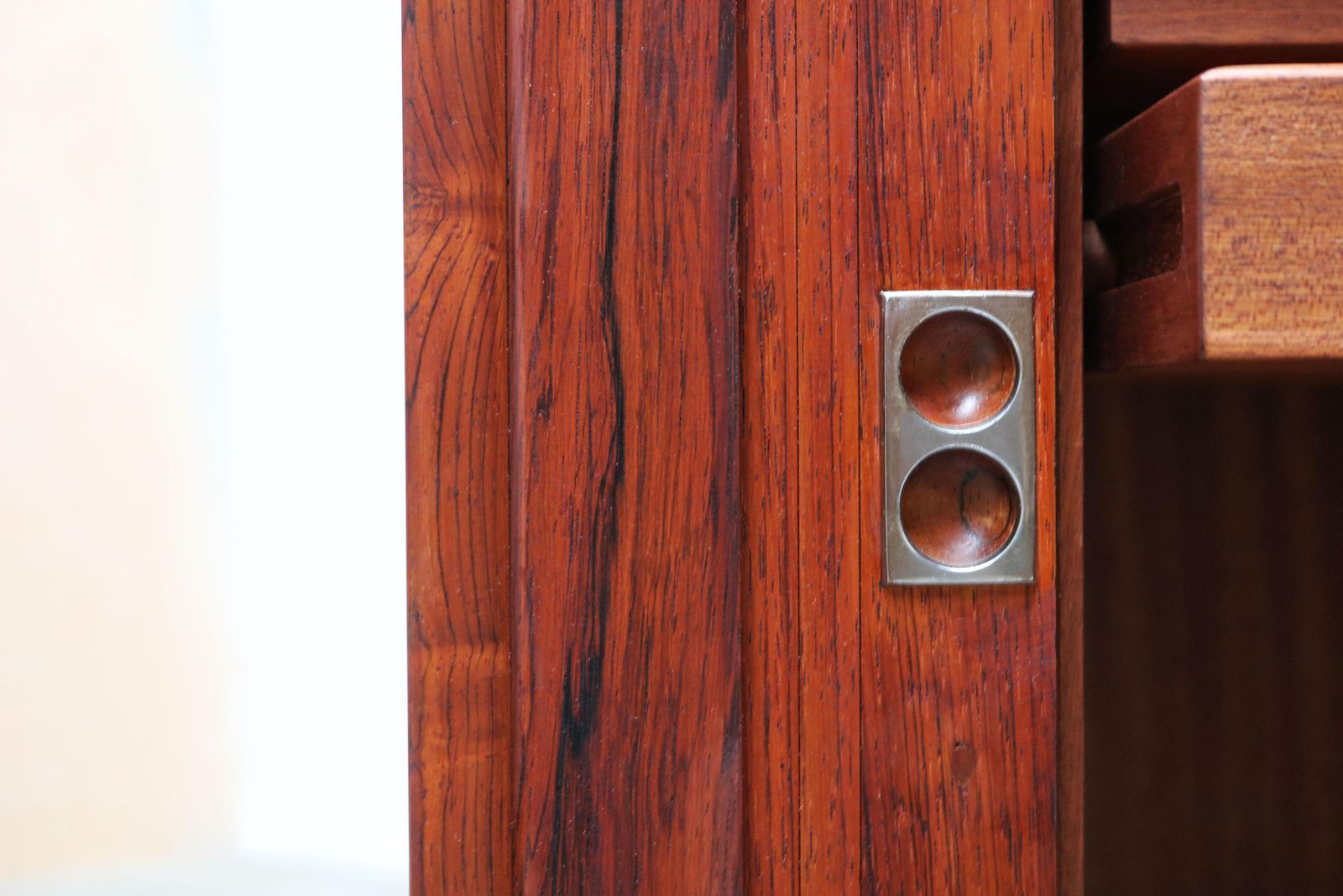 Rare Danish Design Sideboard With Tambour Doors By Arne Vodder For Sibast 1958 photo vintage