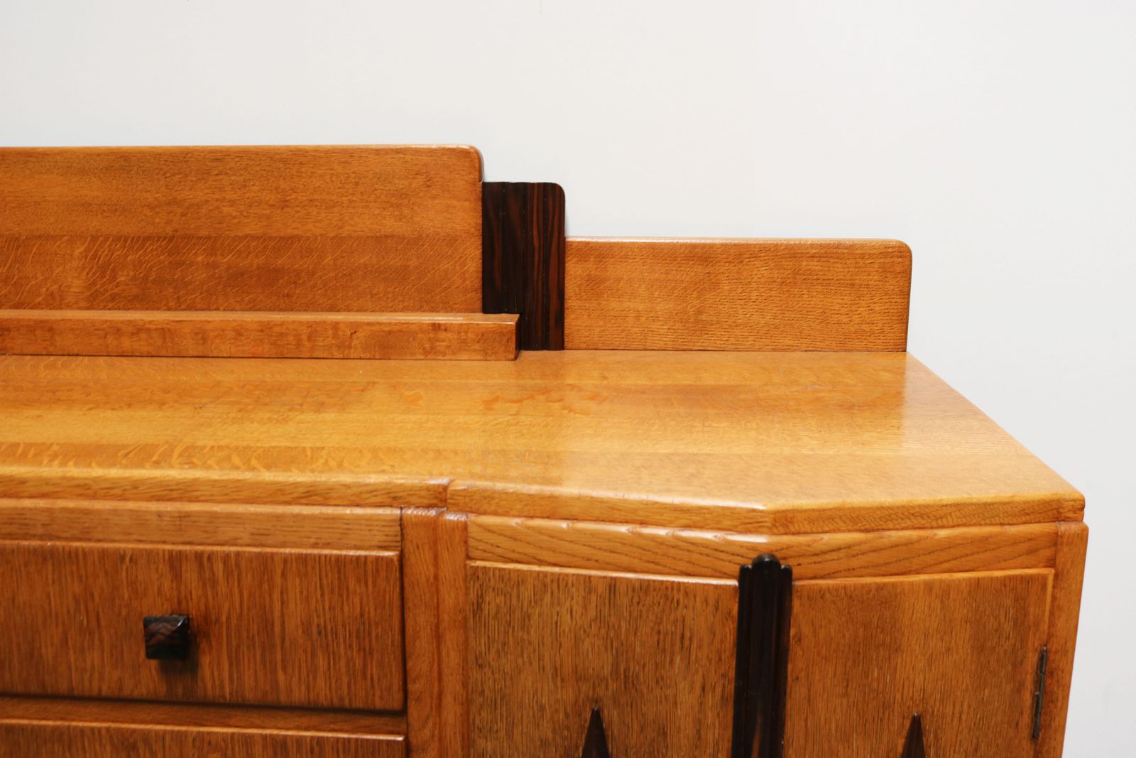 Dutch Art Deco Amsterdam School Credenza / Sideboard Solid European Oak, 1910 photo 4839.0