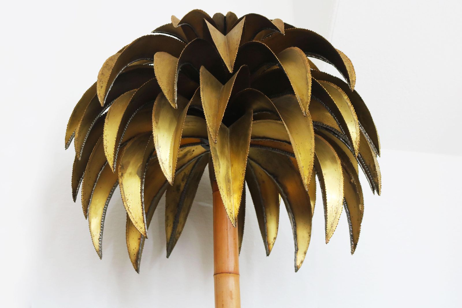 Zeldzame Grote Vloerlamp 'Palm Tree' Van Christian Techoueyres Voor Maison Jansen, 1970 photo vinterior
