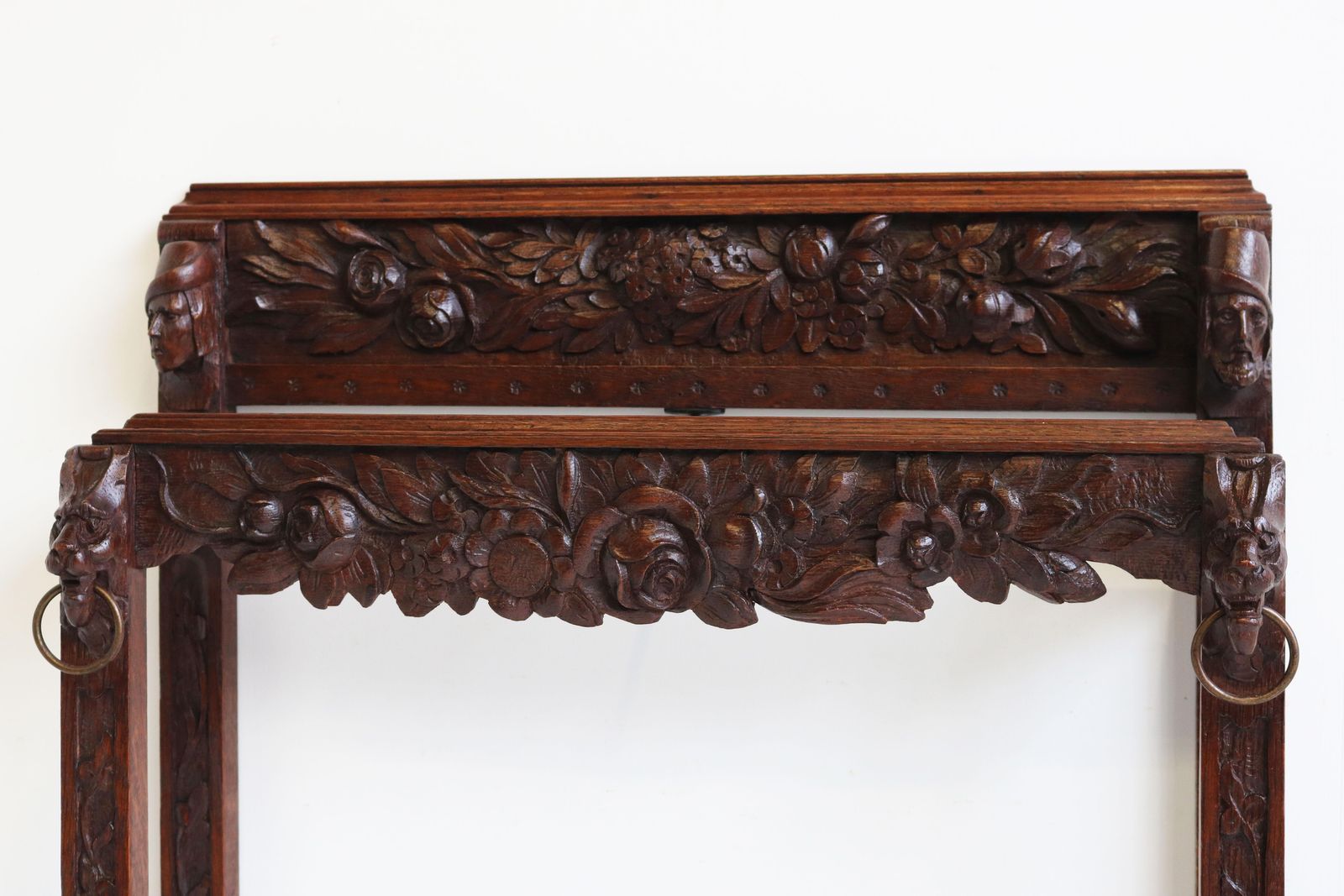 Antique French 19th Century Renaissance Revival Umbrella / Stick Stand Lion Mask photo furniture