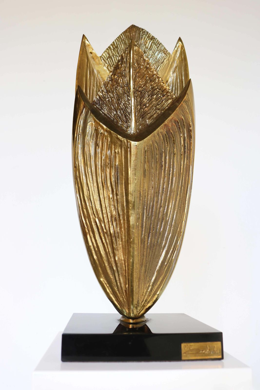 Bronzen Tafellamp Cythere Van Chrystiane Charles Voor Maison Charles, Frankrijk, Ca. Jaren 1970 photo Verlichting