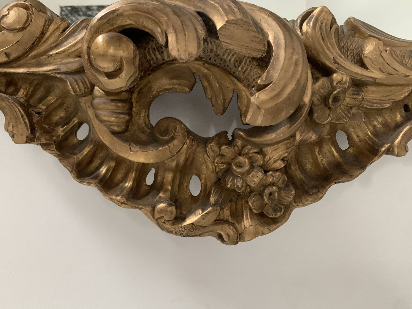Louis XV Mirror In Carved Gilded Wood, Late 18th Century photo furniture