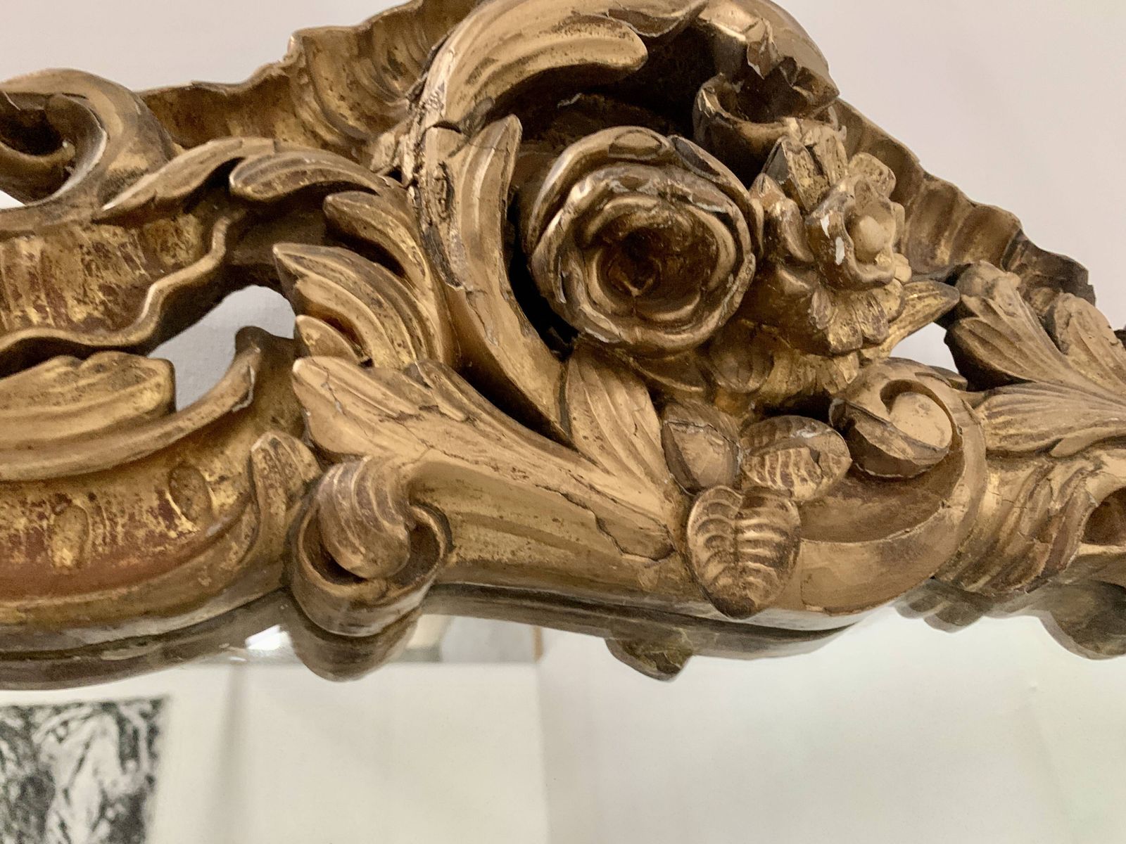 Louis XV Mirror In Carved Gilded Wood, Late 18th Century photo 2120.325