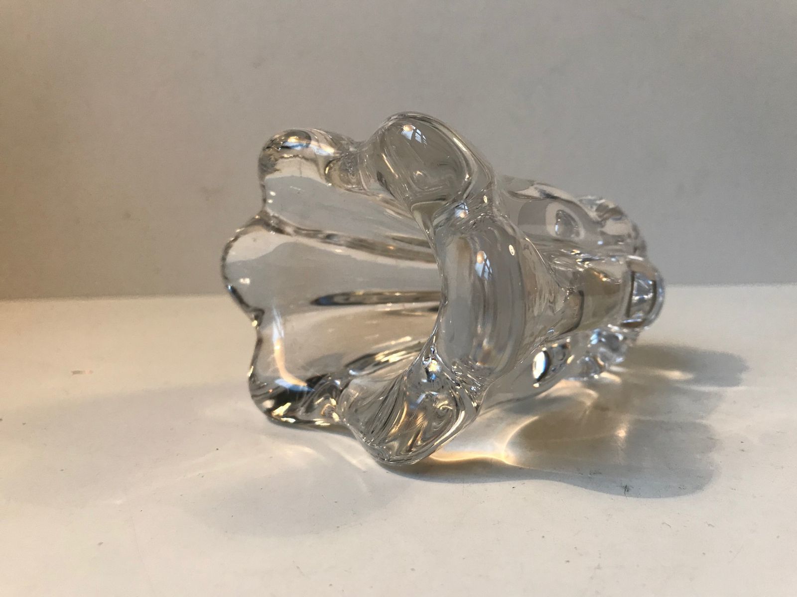 Mid Century Crystal Vase By Nils Landberg For Orrefors, 1950s photo furniture