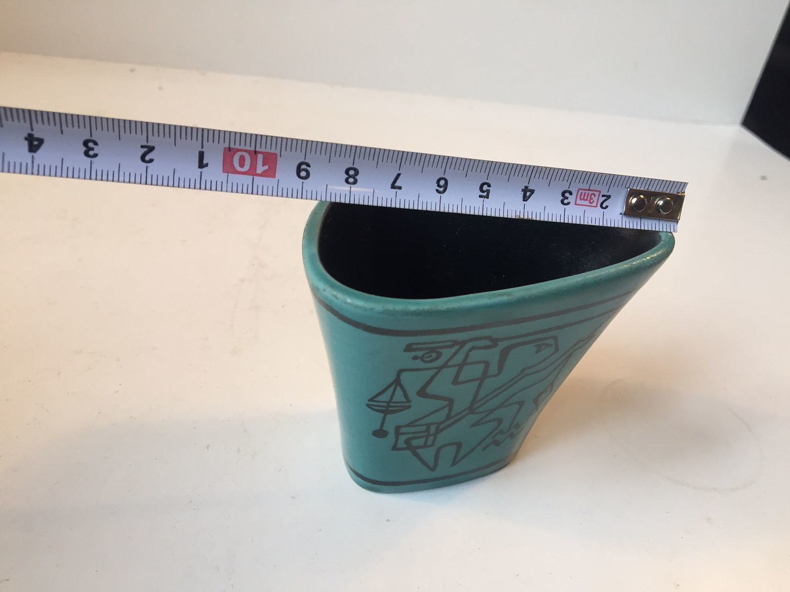 Blue Fastasia Avant Garde Ceramic Vase By Gunnar Nylund For Nymølle Denmark, 1964 photo vintage