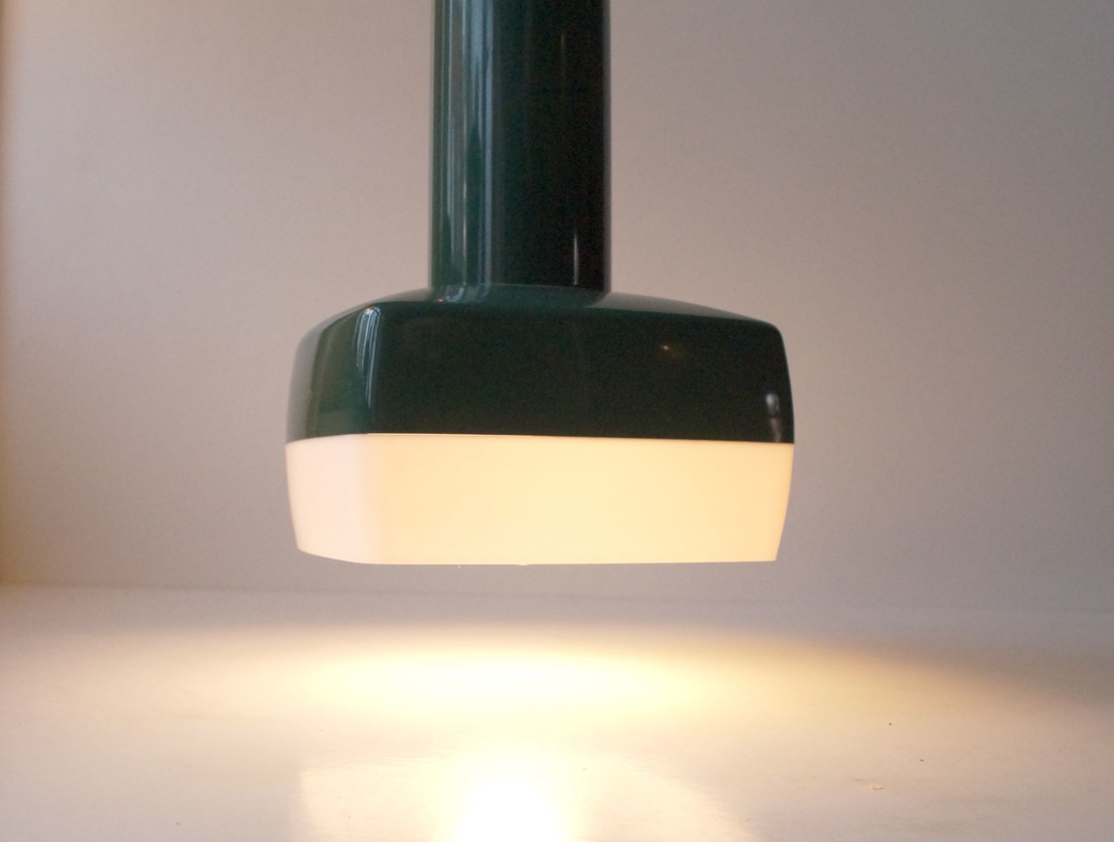 Cubist Pendant Lamp By Bent Karlby For A. Schroder Kemi, 1970s photo Lighting