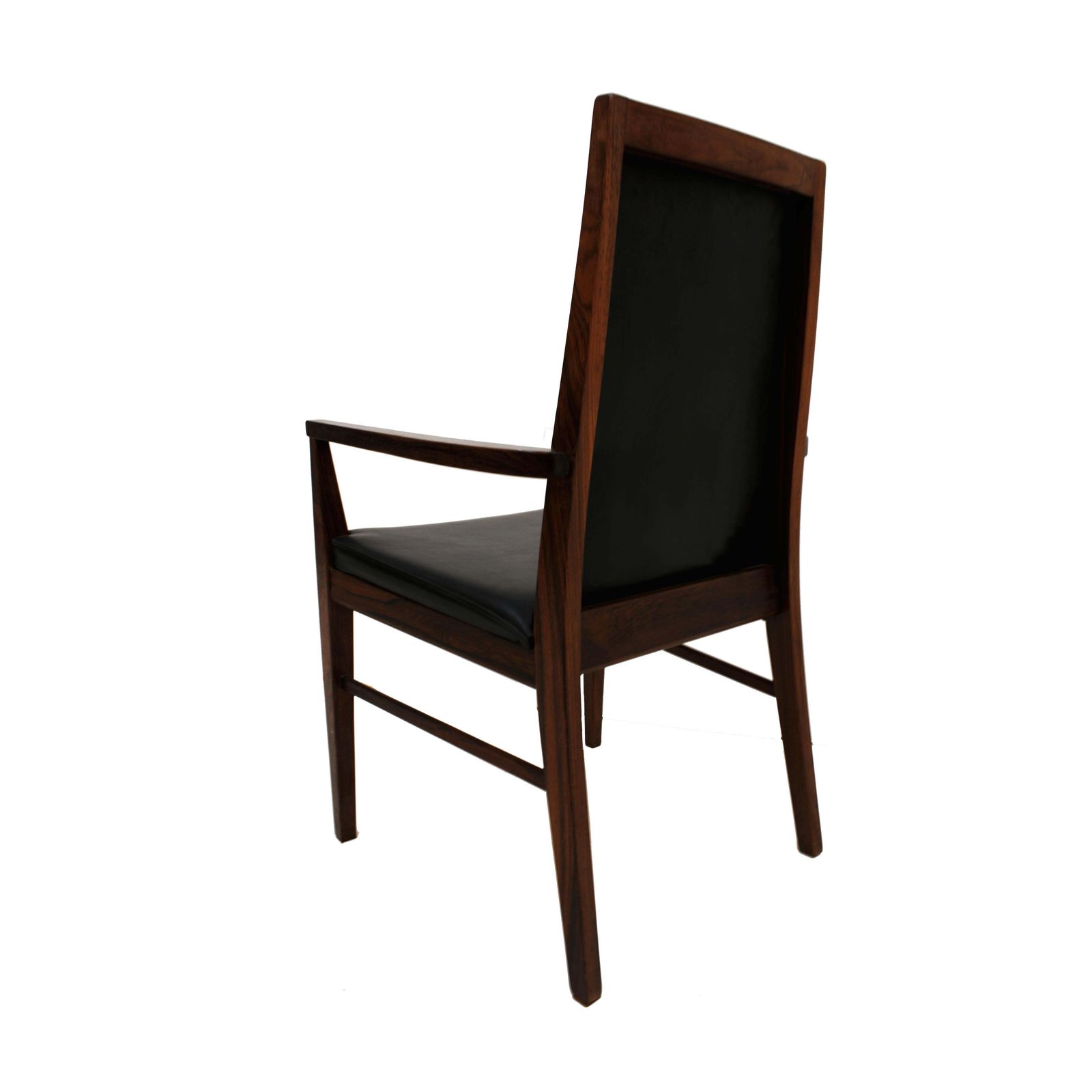 Arne Vodder Mid Century Modern Set Of Six Leather Dyrlund Danish Chairs, 1960s photo 4690.0