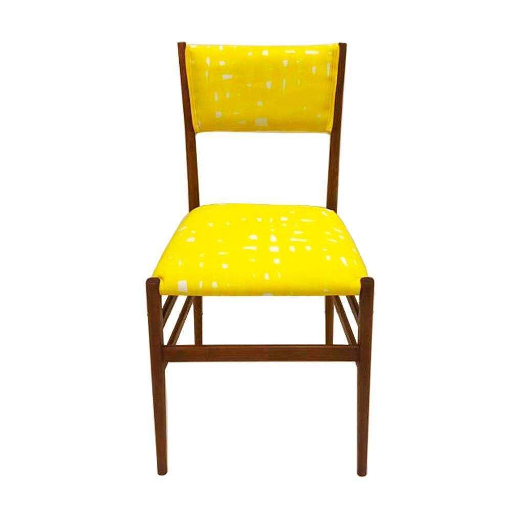 Midcentury Gio Ponti Set Of Four ‘Leggera 646’ Ashwood Italian Chairs, 1951 photo for sale