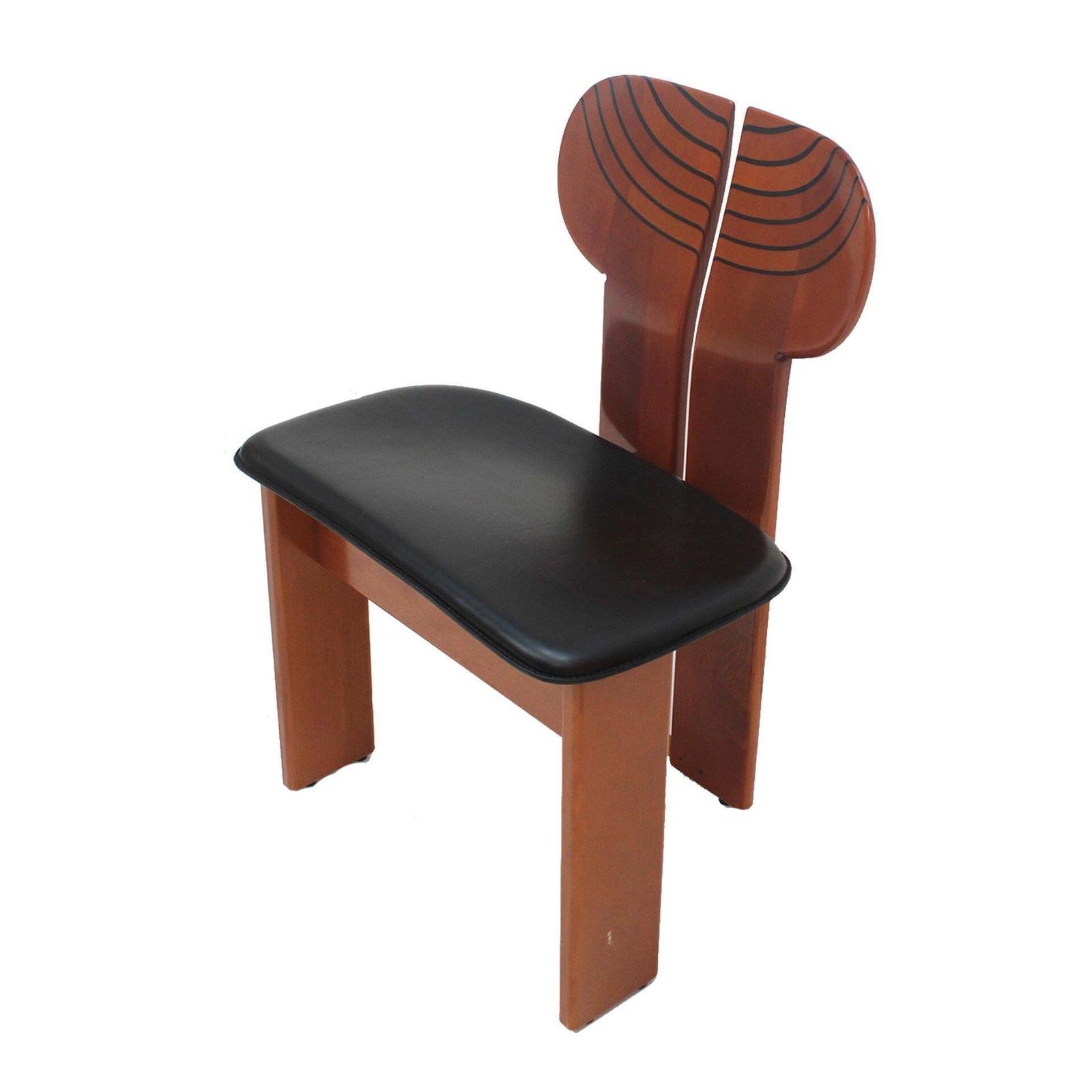 Africa Italian Dining Chairs Designed By Afra & Tobia Scarpa For Maxalto, 70s photo 33236.0