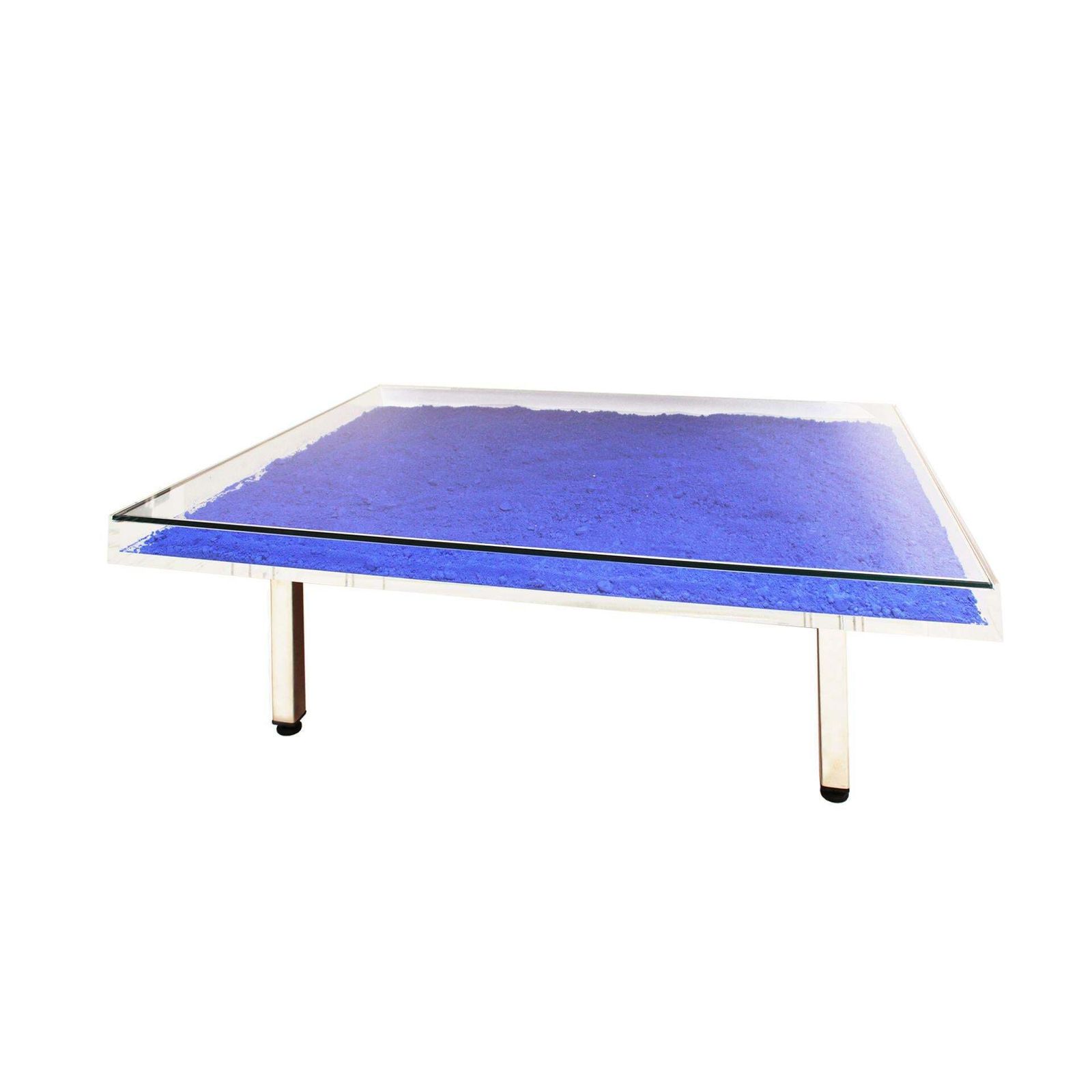 Yves Klein Contemporary Mod Klein Blue French Square Coffee Table photo furniture
