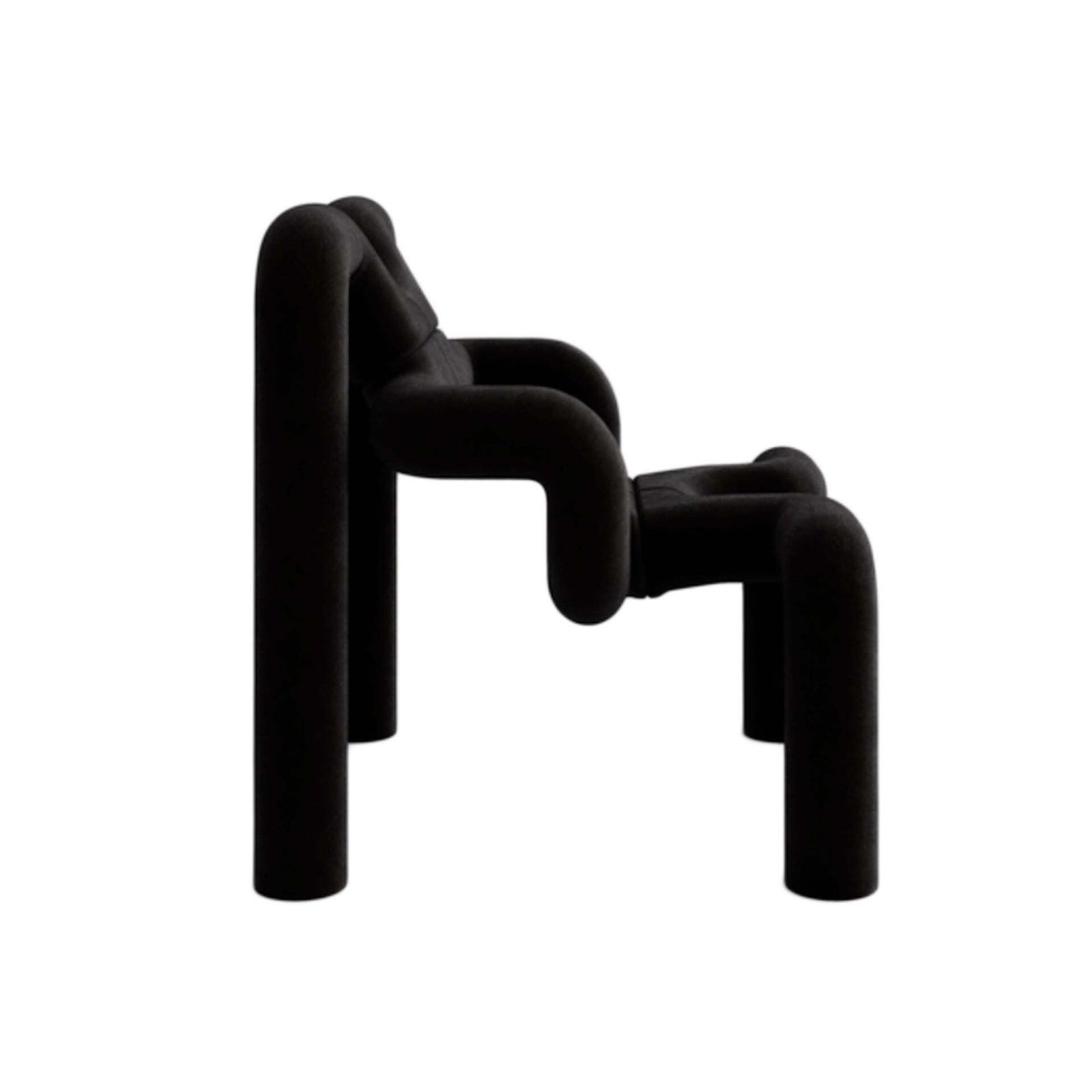 Contemporary Black Armchair Mod Ekstrem Designed By Terje Ekstrom photo for sale