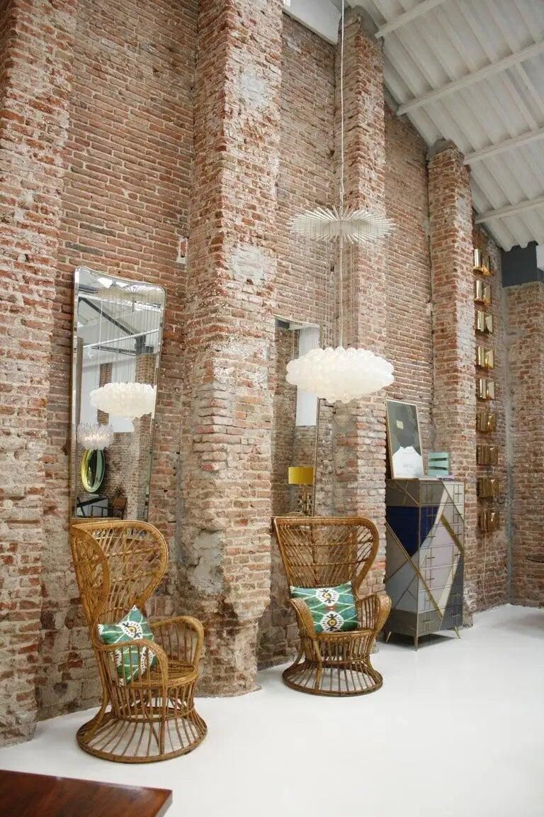Carminati Mid Century Modern Bamboo Rattan Italian Armchairs photo buy
