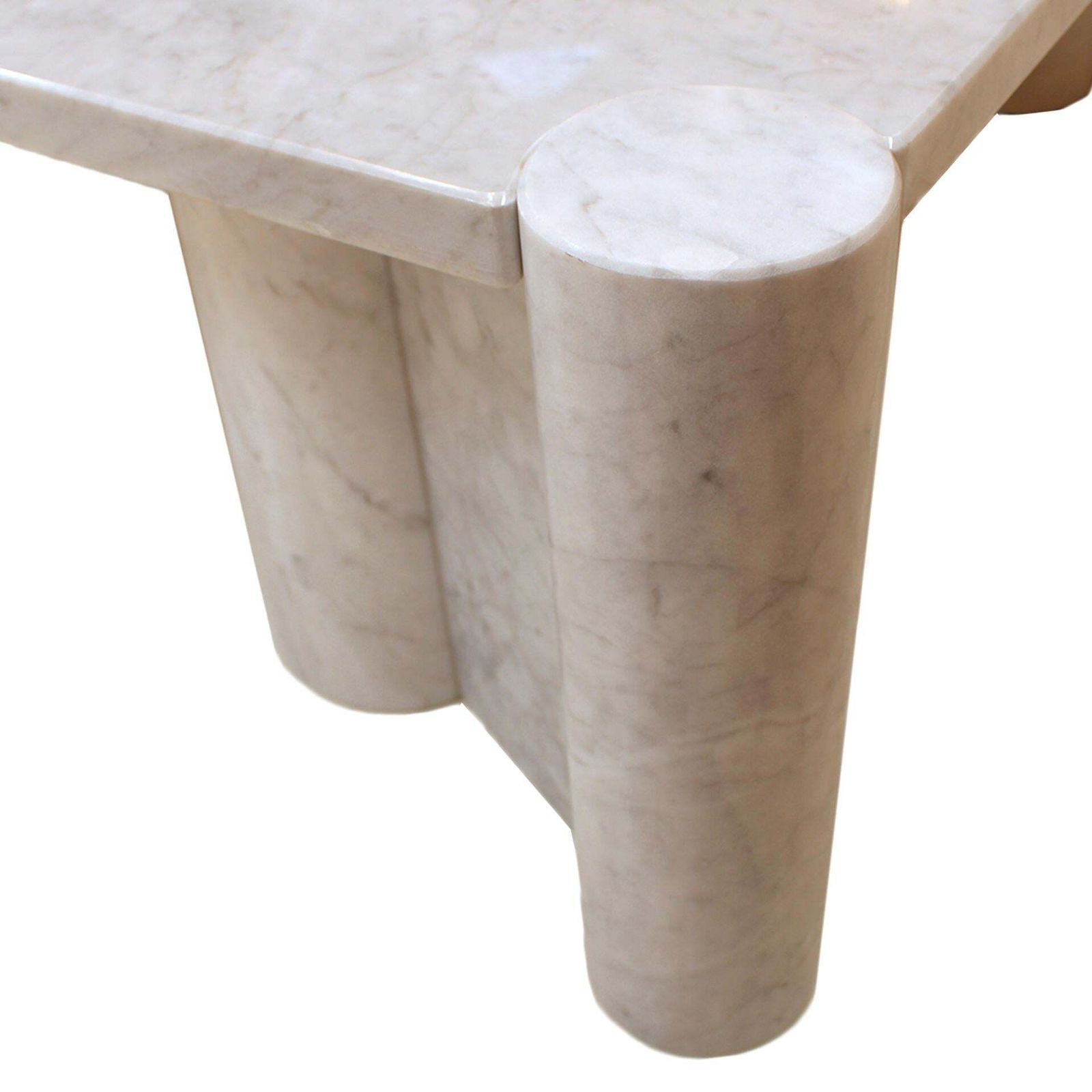Jumbo Carrara Marble Italian Square Coffee Table By Gae Aulenti For Knoll, 1960s photo buy