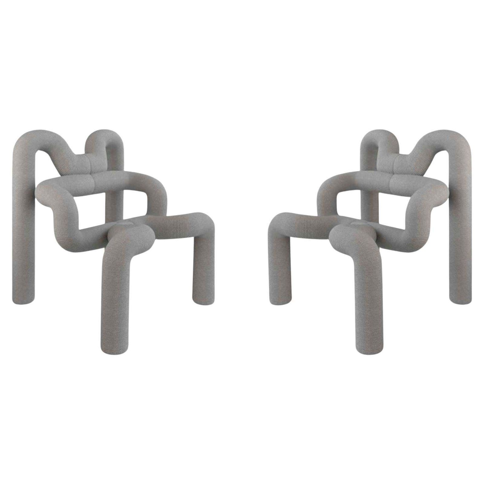 Pair Of Gray Ekstren Armchairs   Comfort And Style