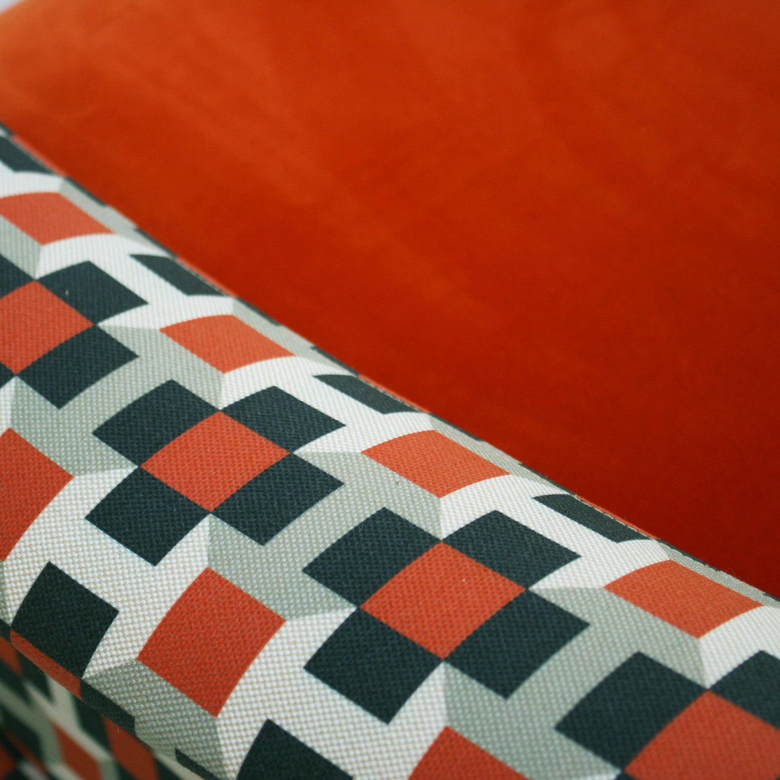 photo vinterior Lady Marco Zanuso By Arflex Cotton Velvet And Hermes Fabric Italian Armchair