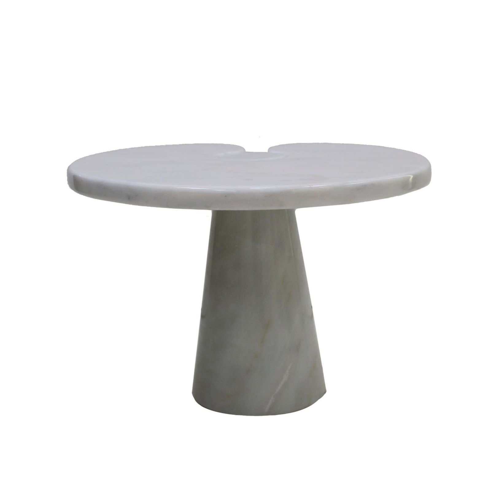 Original Angelo Mangiarotti Italian "Eros" Carrara Marble Side Tables photo buy