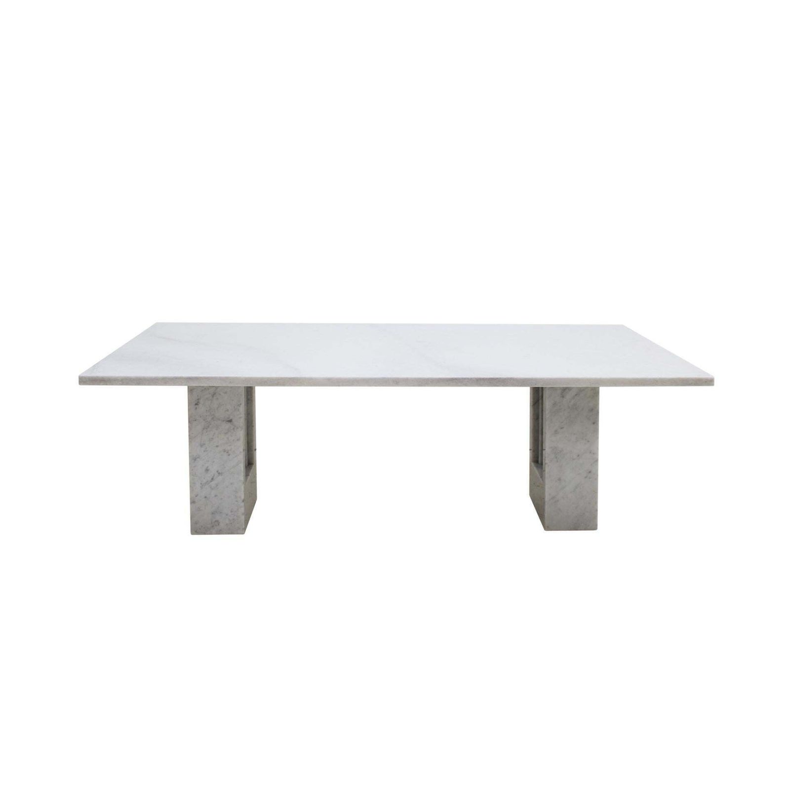 Mid Century Mod Delfi White Marble Dining Table By Carlo Scarpa & Marcel Breuer photo for sale