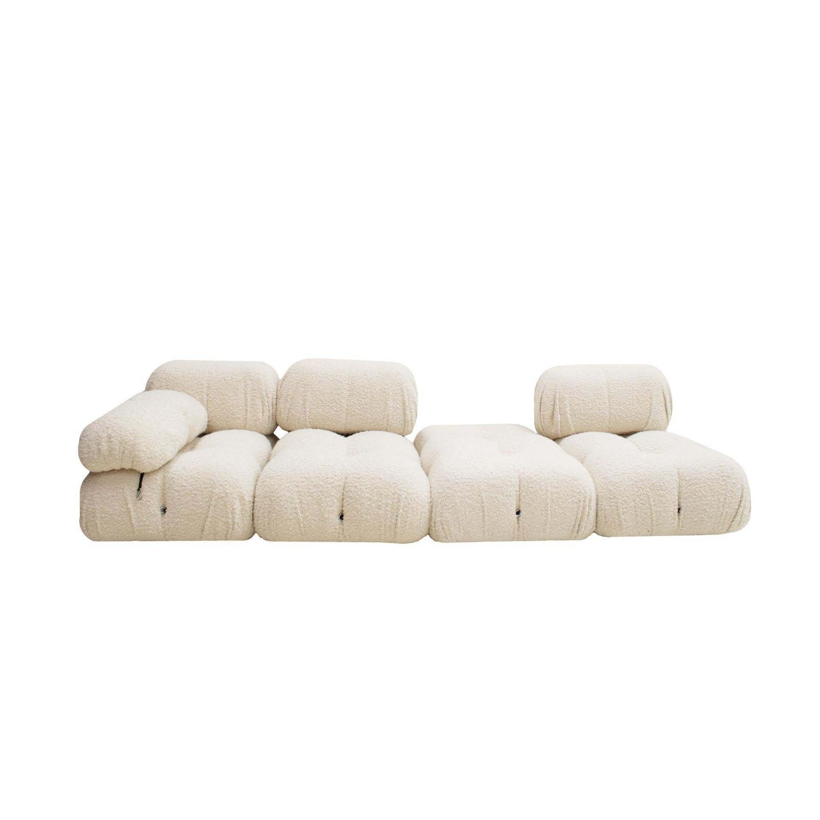 Camaleonda Modular Sofa By Mario Bellini, Italy 70s, White Bouclé Reupholstered photo furniture