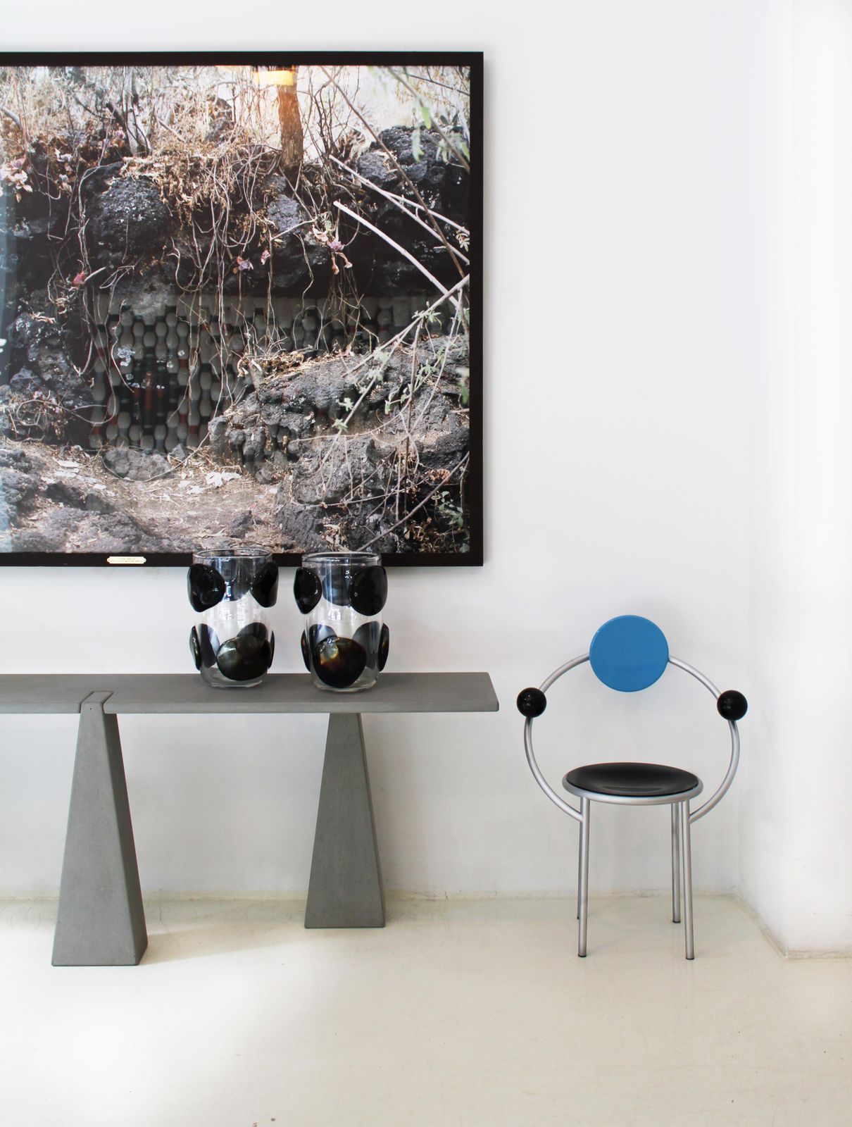 photo furniture Two Chairs Mod. "First" By Michele De Lucchi For Memphis Milano, Ready To Ship