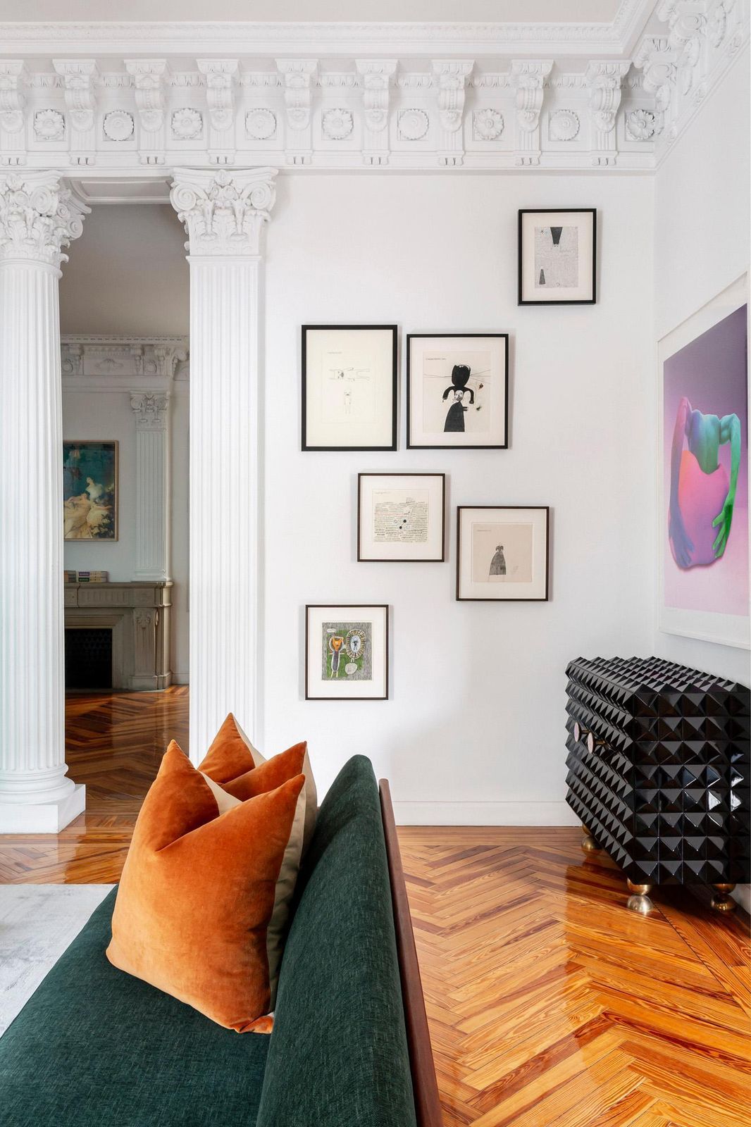 photo for sale L.A. Studio Modern Black Lacquered Pair Of Italian Sideboards