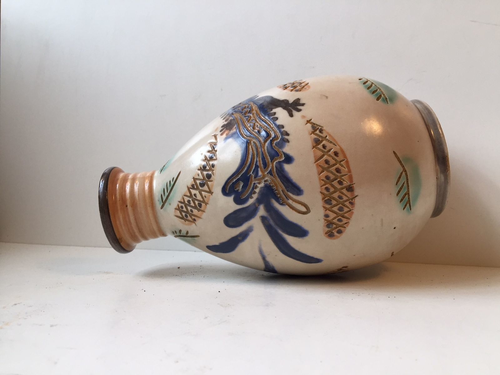 Dragon Ceramic Vase By Terra Danica, 1950s photo furniture