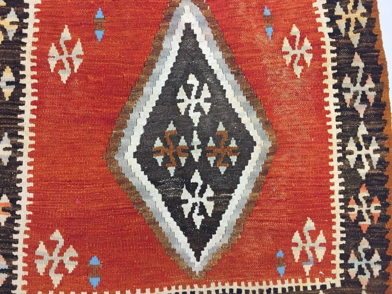 Tribal Turkish Kilim Rug 130x97cm Shabby Vintage Wool Country Home Kelim photo buy
