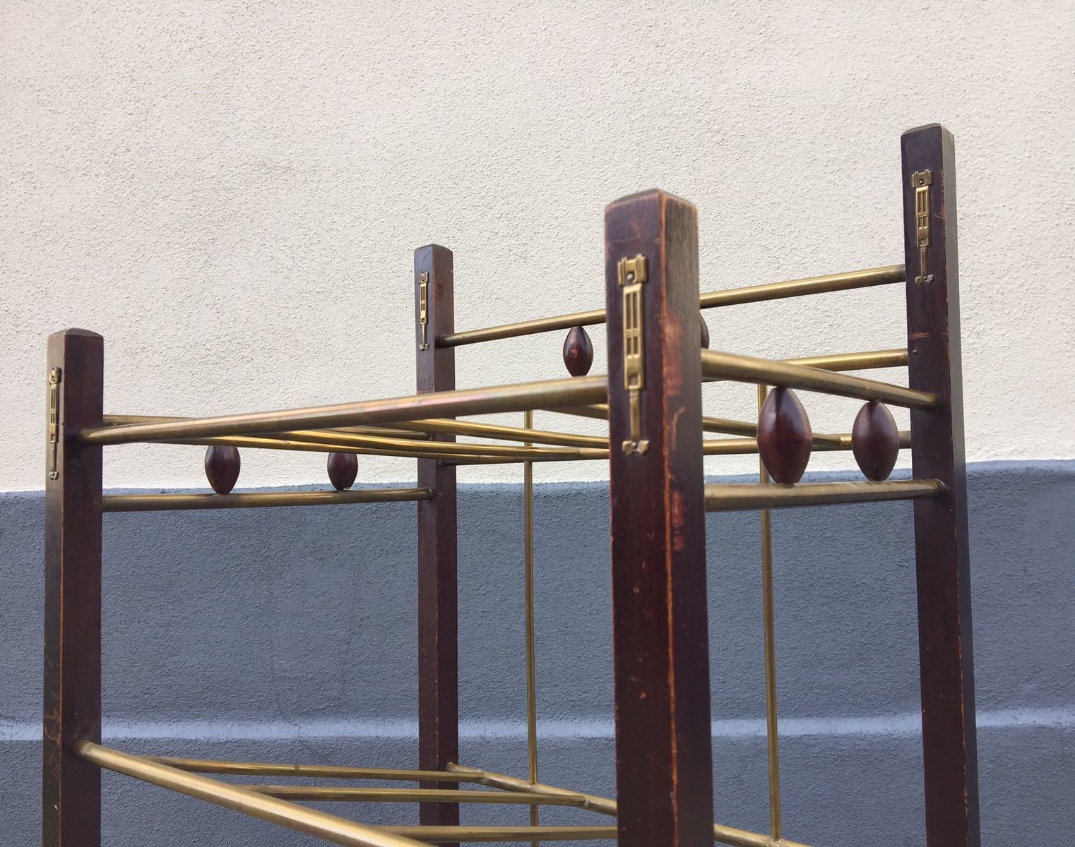 Austrian Art Deco Magazine Rack, 1920s photo buy