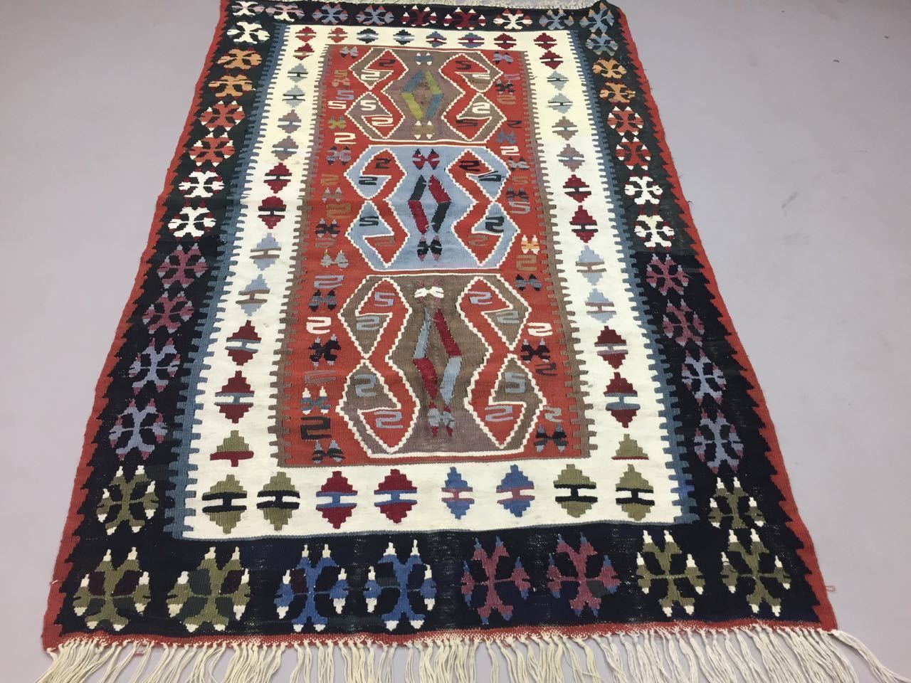 Antique Turkish Moroccan Kilim Rug 165x100cm Shabby Vintage Wool Kelim photo Textiles