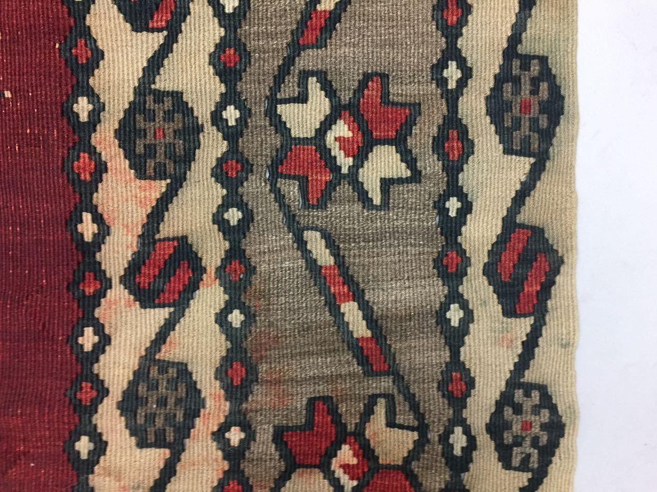 Vintage Turkish Kilim Kelim Rug 250x135cm Shabby Chic Wool,Moroccan Boho  Large photo vinterior