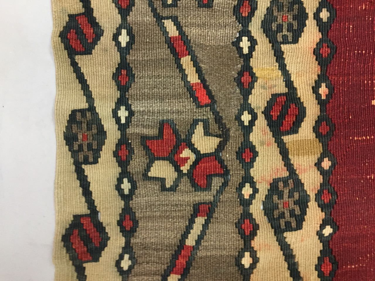 Vintage Turkish Kilim Kelim Rug 250x135cm Shabby Chic Wool,Moroccan Boho  Large photo buy
