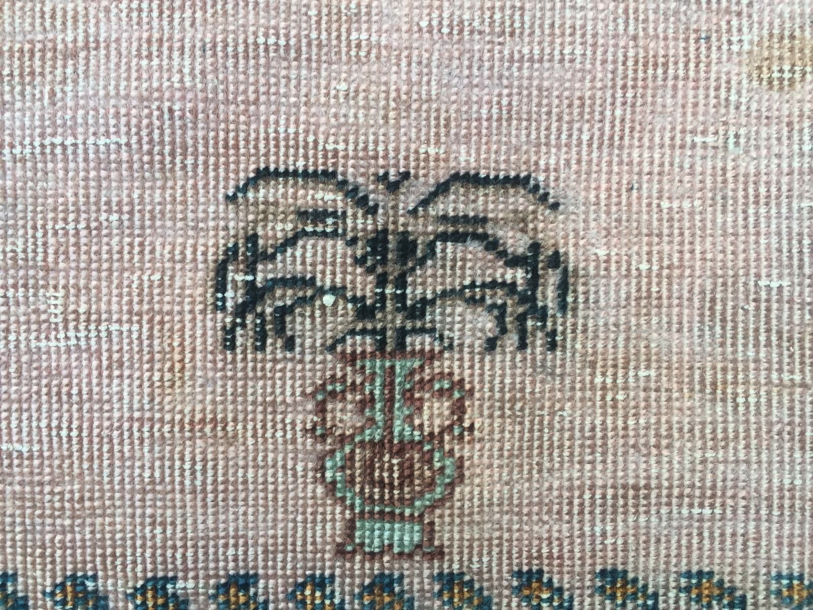 photo for sale Antique Turkish Silk Rug 128x79cm Shabby, Country Home  Tribal Boho Vintage Old