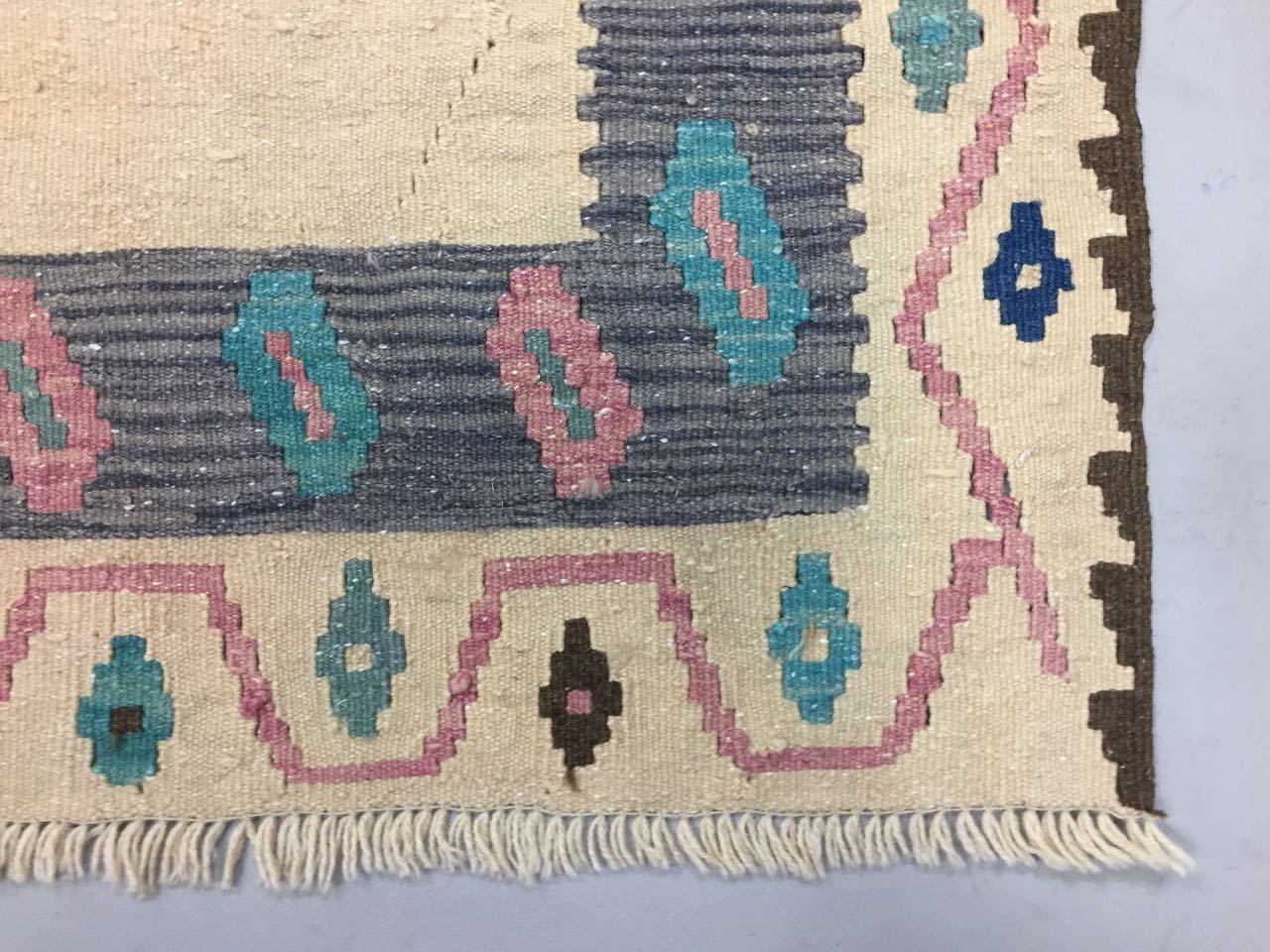 Vintage Turkish Kilim Kelim Rug 170x128cm Shabby Wool, Country Home photo Textiles
