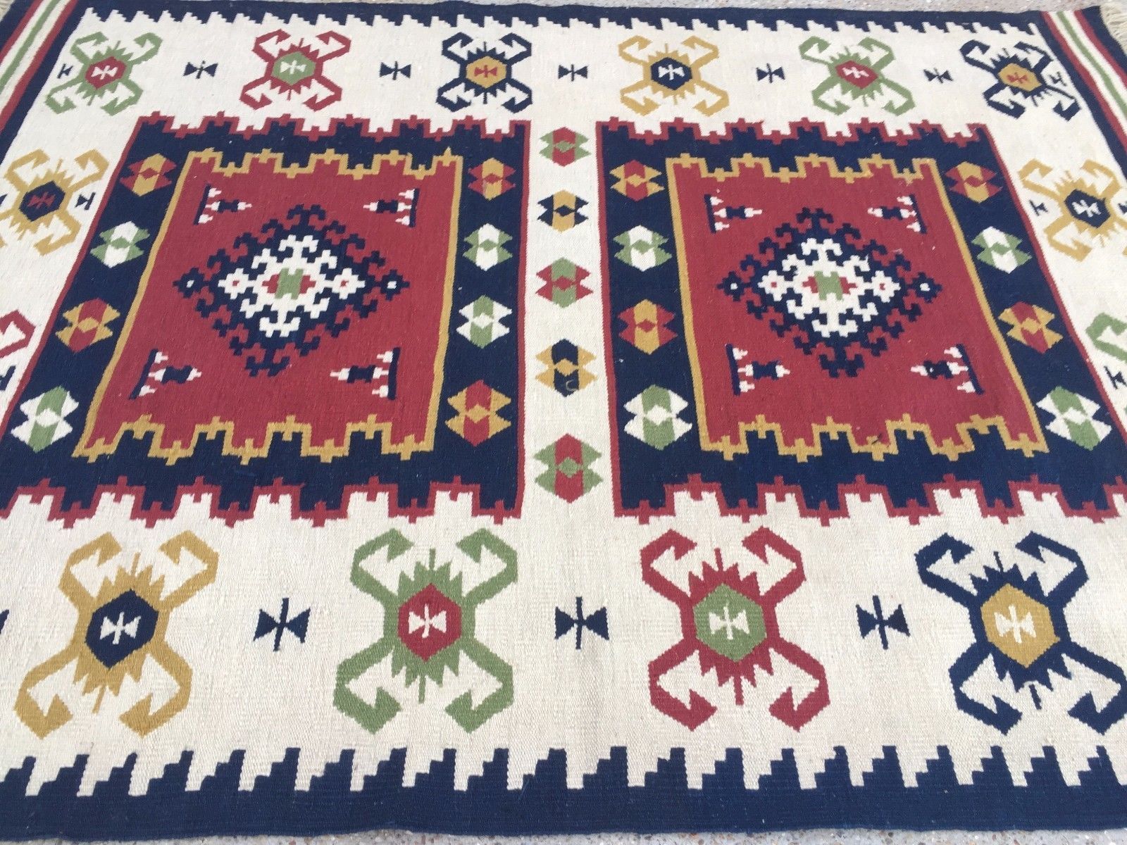 Handmade Turkish Kilim Kelim Rug 257x175cm Shabby Chic Wool, Country Home, Boho photo buy