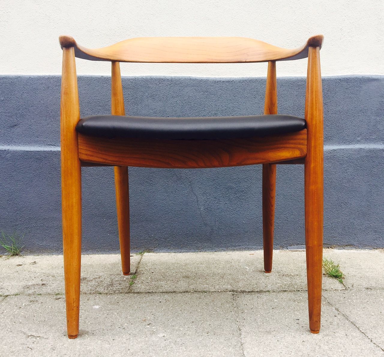 photo for sale Danish Mid Century Elm Armchair By Illum Wikkelsø For Niels Eilersen, 1950s