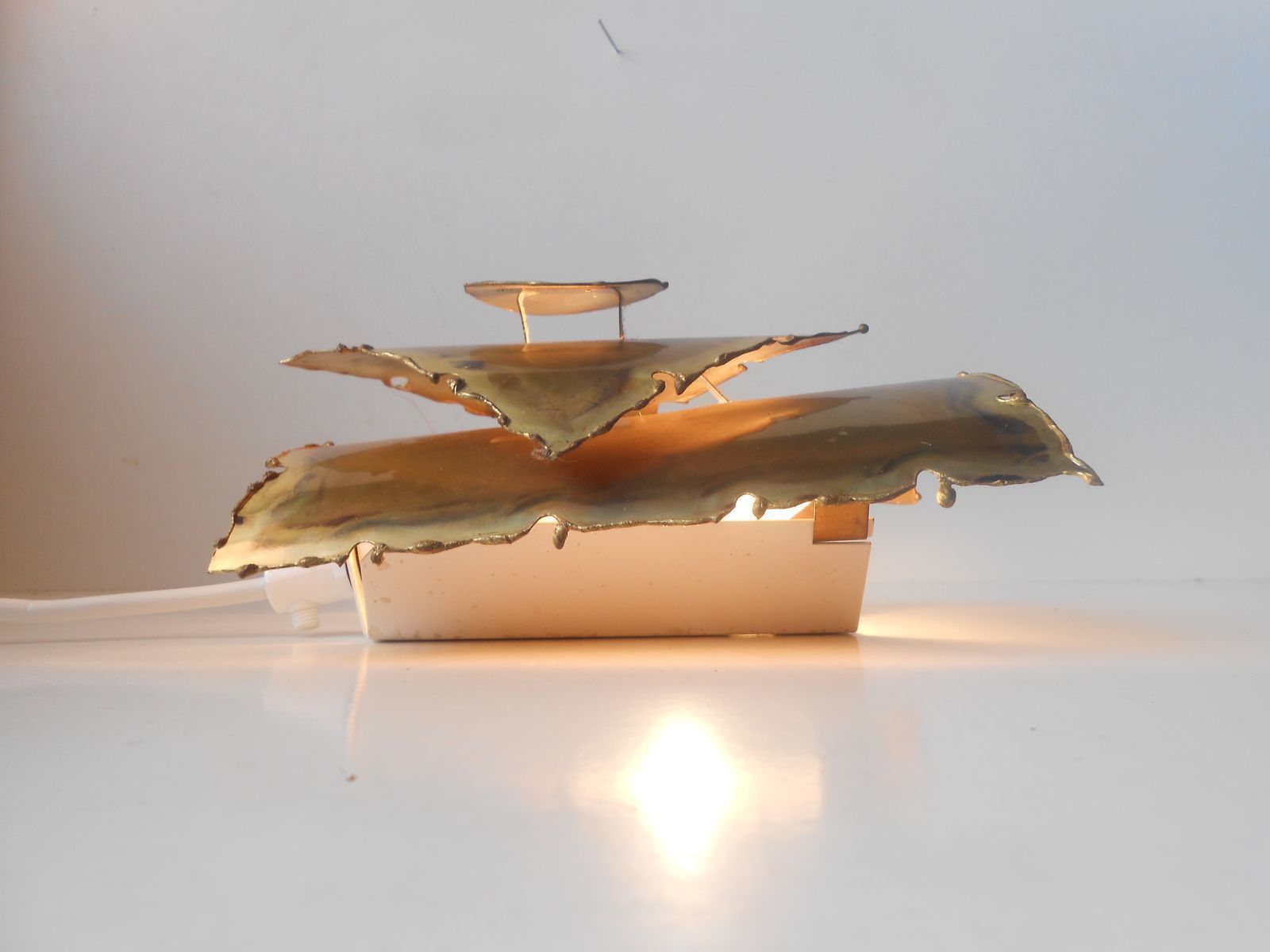 Scandinavian Brass Wall Light By Svend Aage For Holm Sorensen, 1960s photo furniture