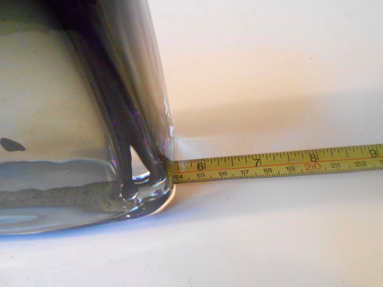 Cubic Smoke Grey Swedish Sommerso Glass Vase By Nils Landberg For Orrefors, 1950s photo 263.0