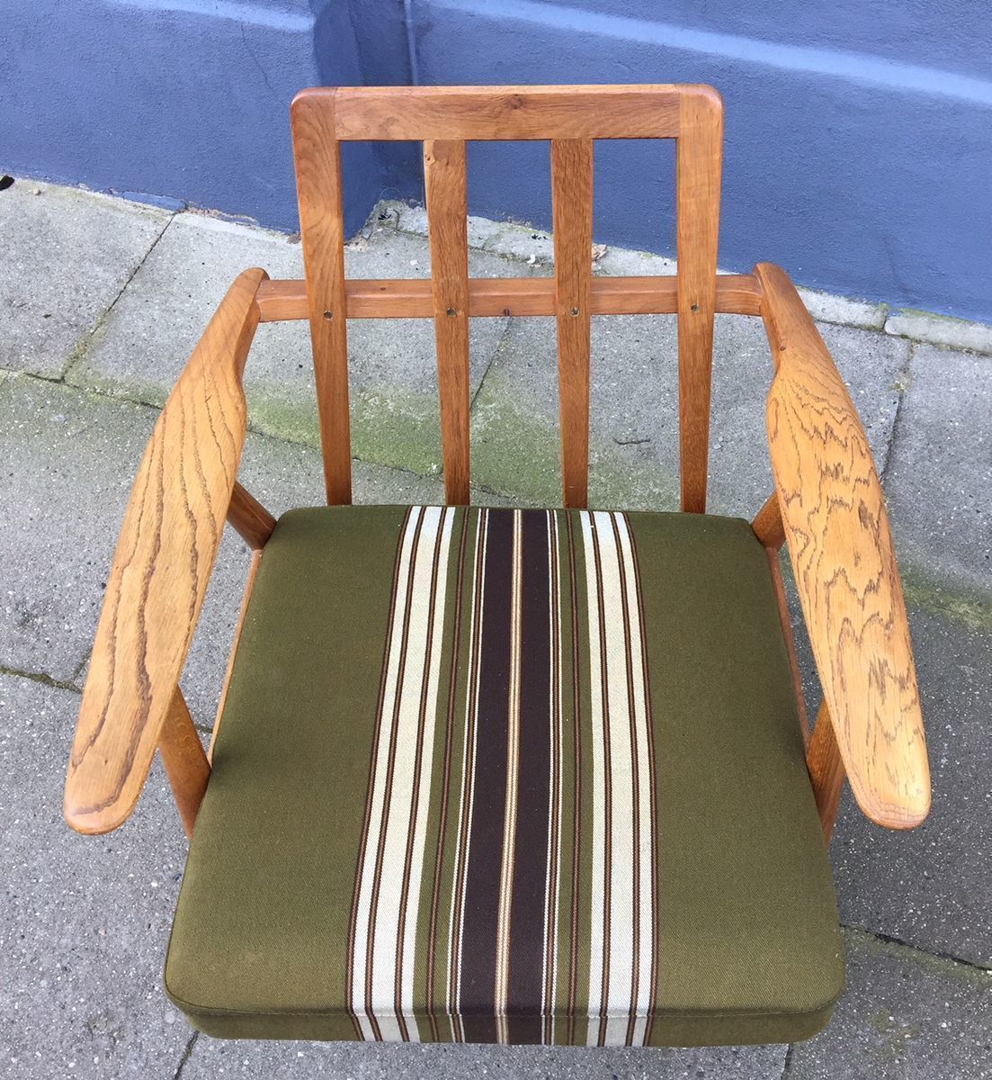 Oak Cigar Easy Chairs By Hans Jørgen Wegner For Getama, 1950s, Set Of 2 photo Furniture