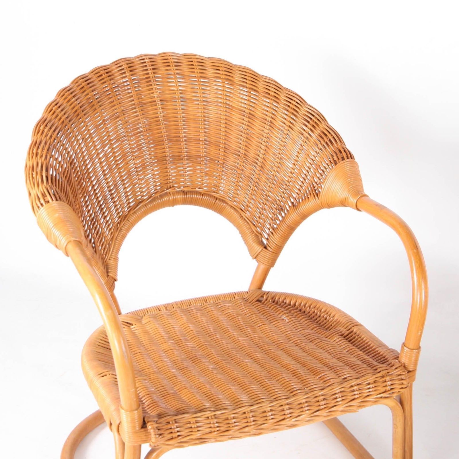Pair Of Wicker Armchairs photo vinterior