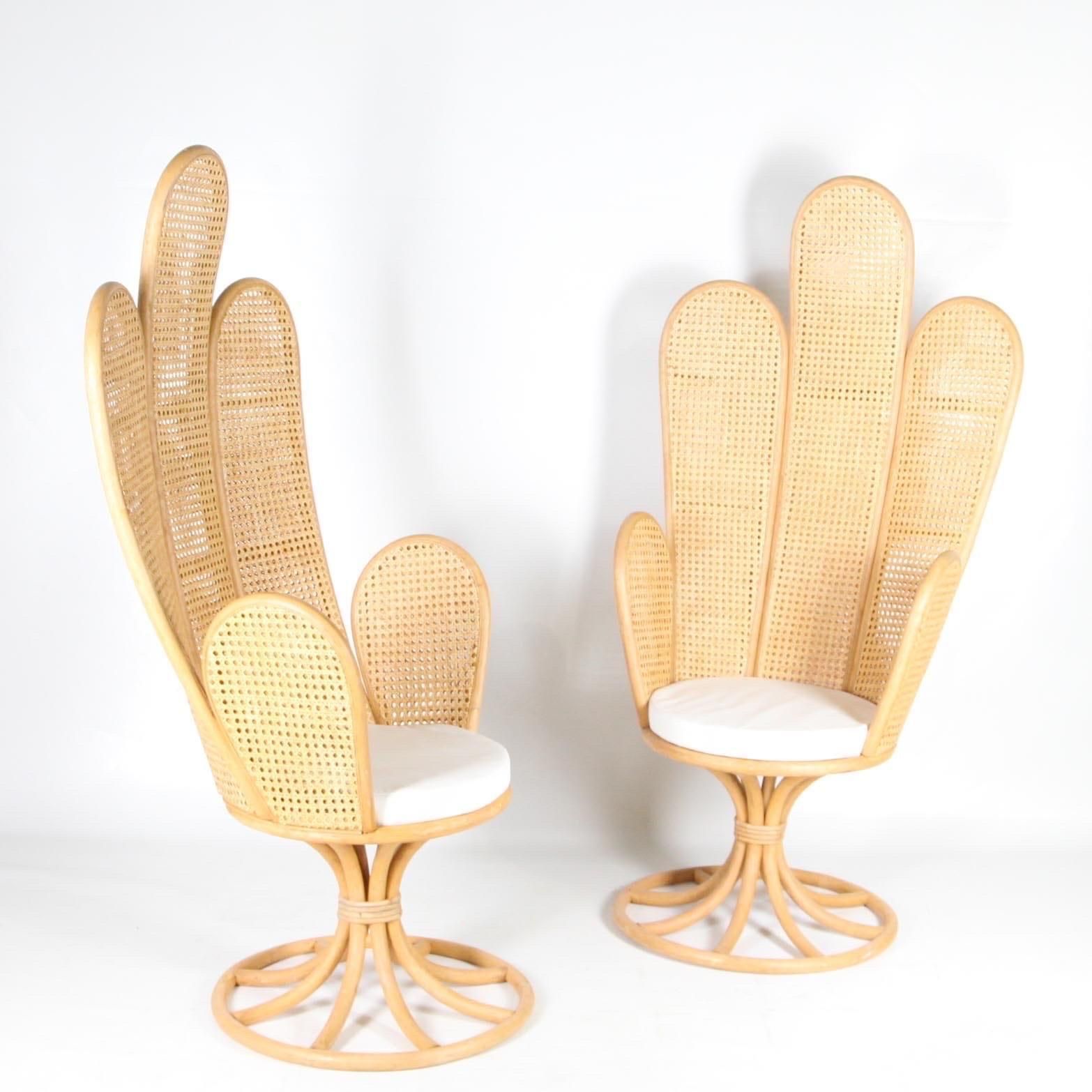 Pair Of Rattan And Caning Armchairs photo buy