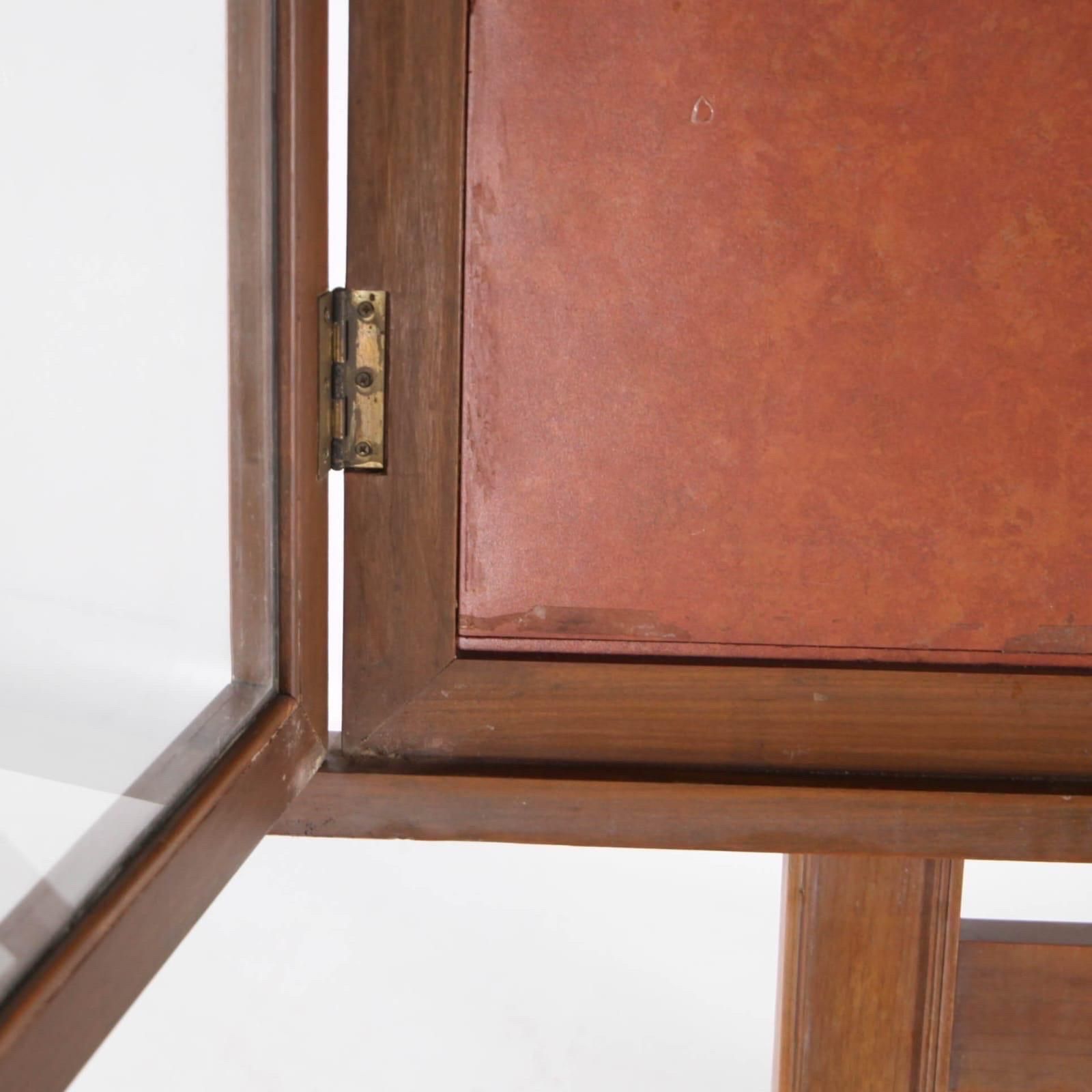 Furniture Large Pair Of Wooden Vitrines photo