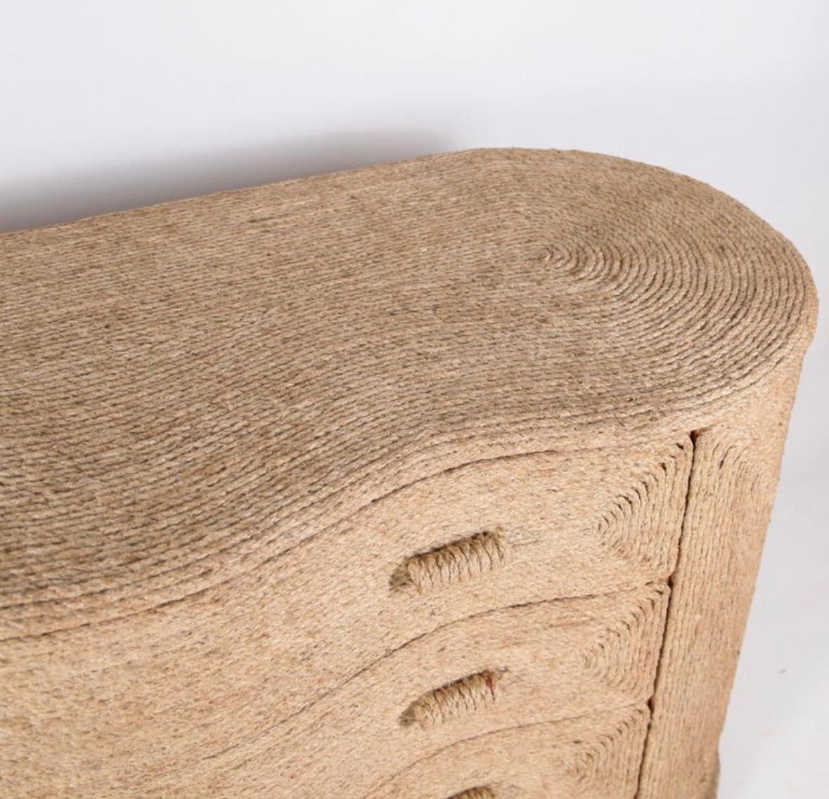 Natural Fiber Rope Chest Of Drawers photo Furniture