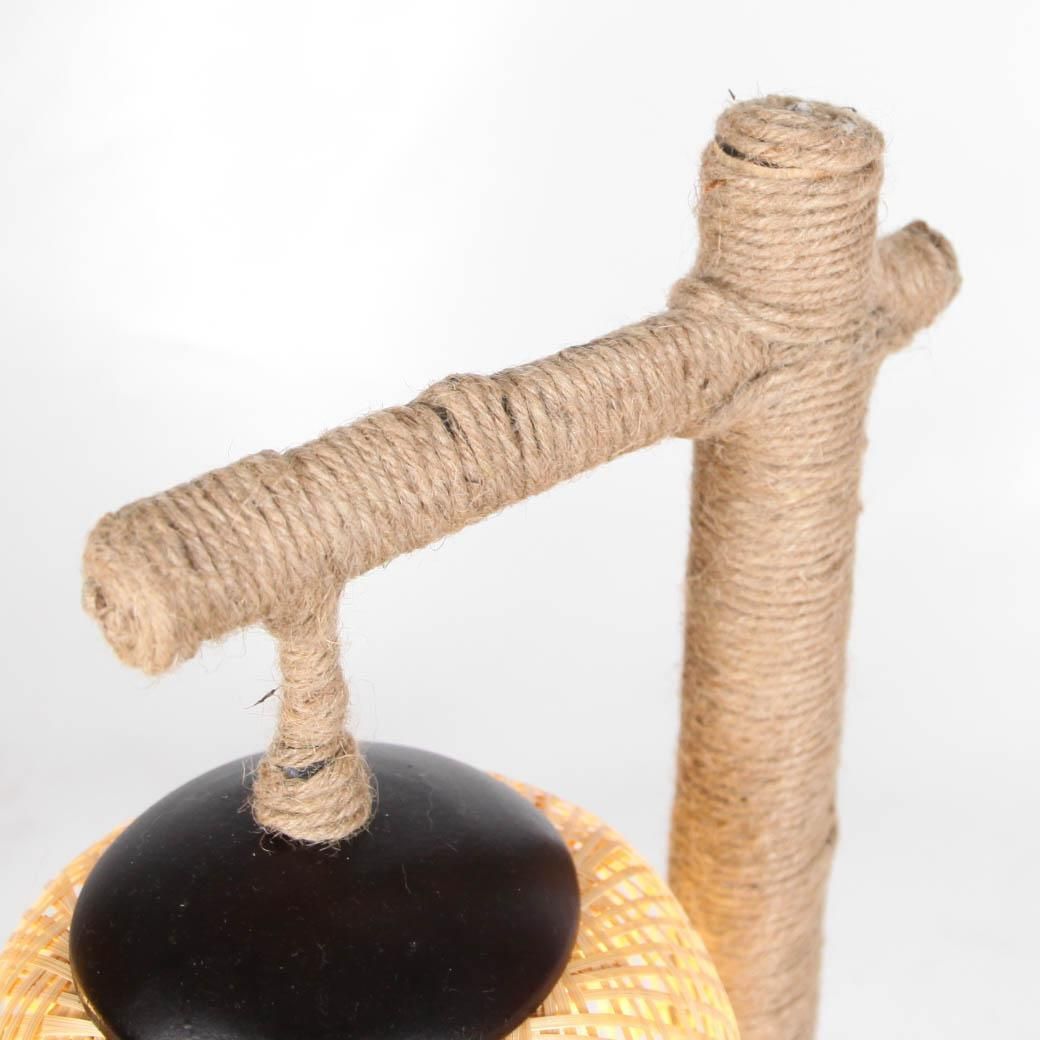 Pair Of Bamboo And Rope Table Lamps photo buy